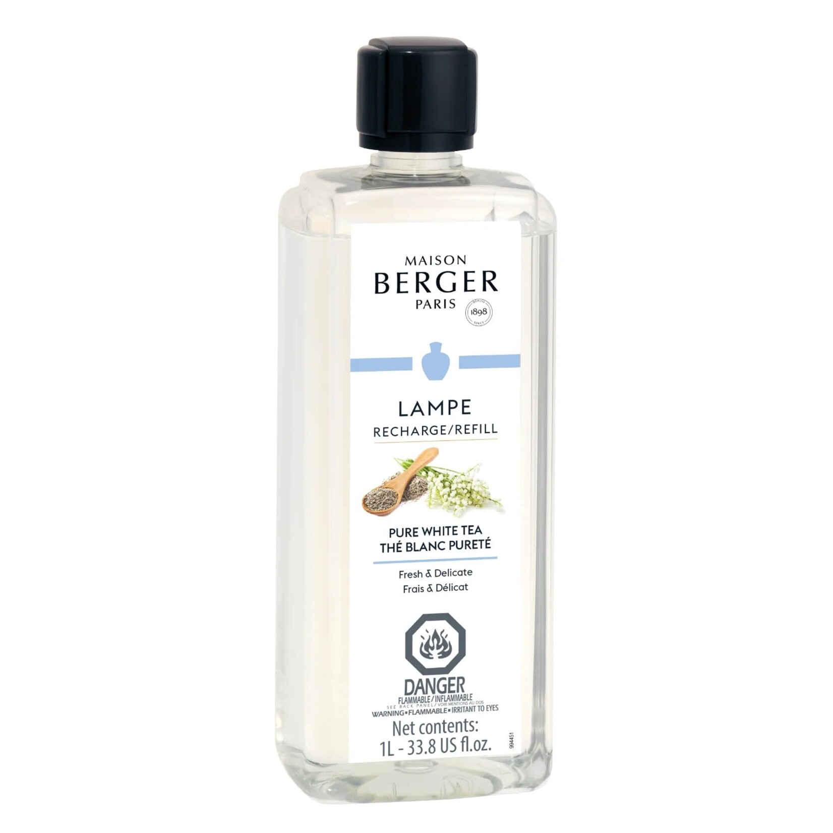 LAMPE BERGER Pure White Tea Refill 1 litre