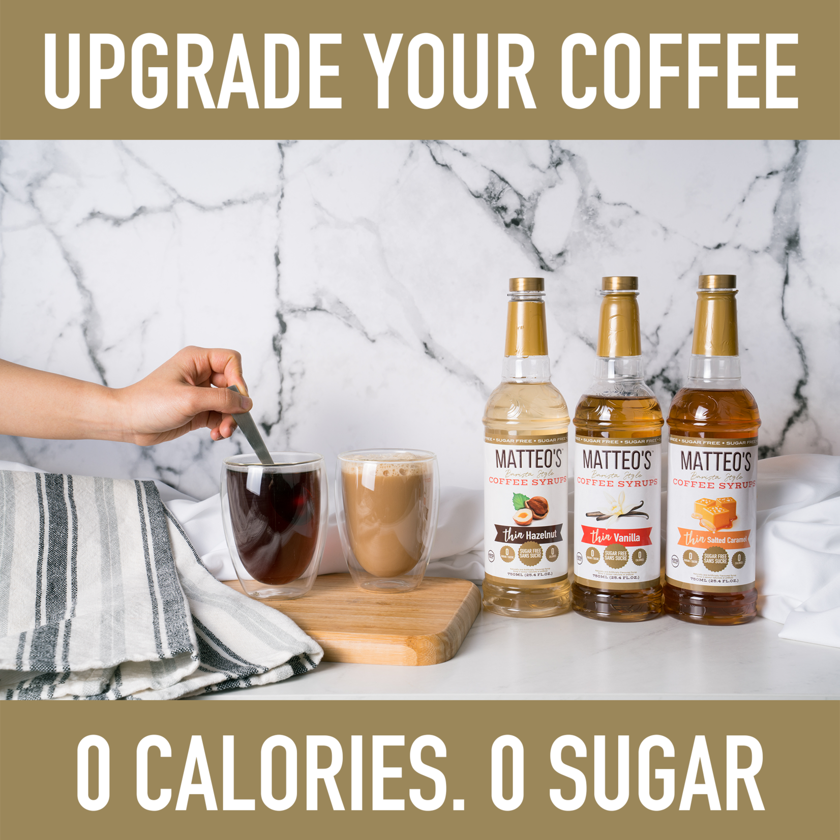 MATTEO'S Sugar Free Coffee Syrup, Peppermint Mocha