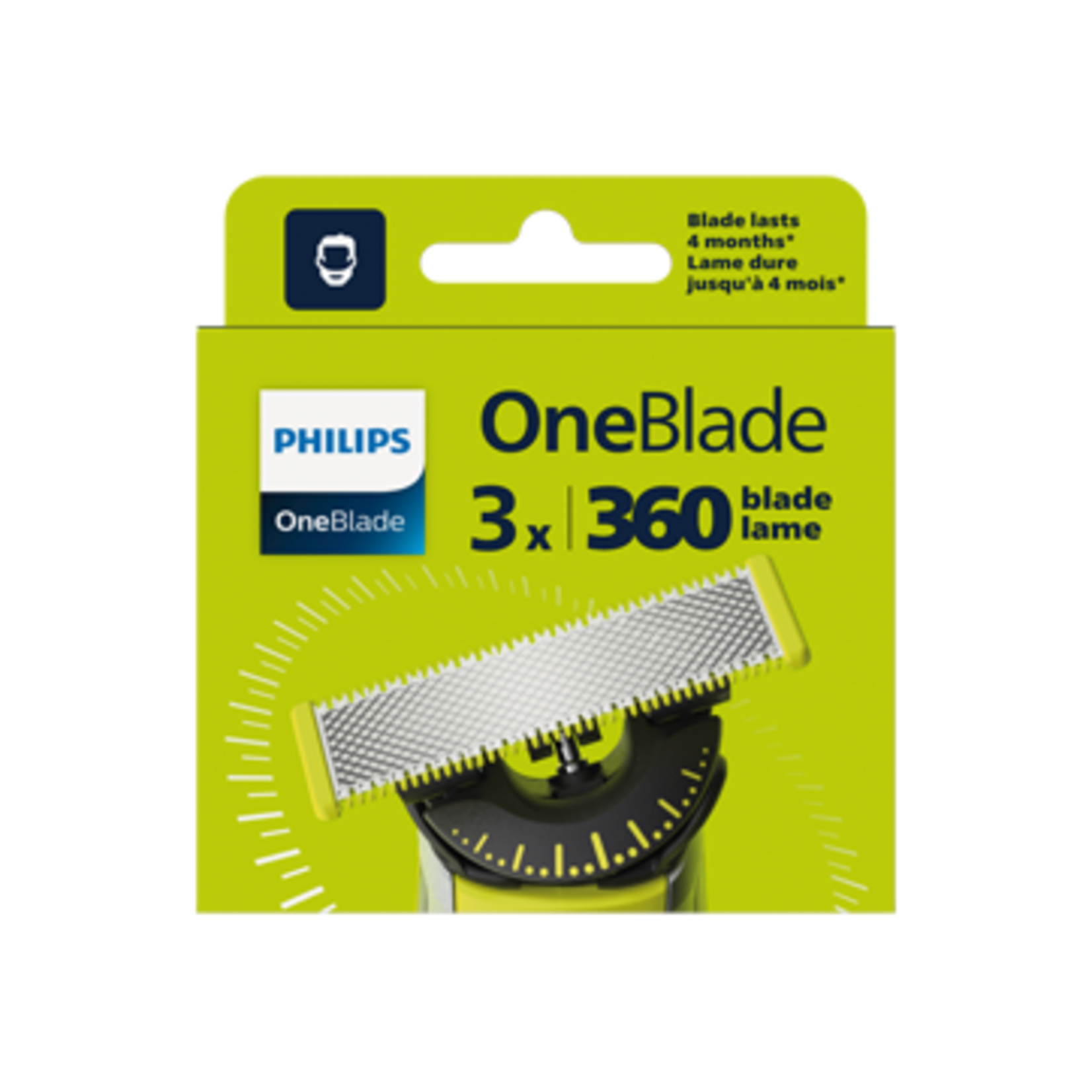 PHILIPS QP430/50-PHILIPS LAME DE RECHANGE (3) ONE BLADE 360°