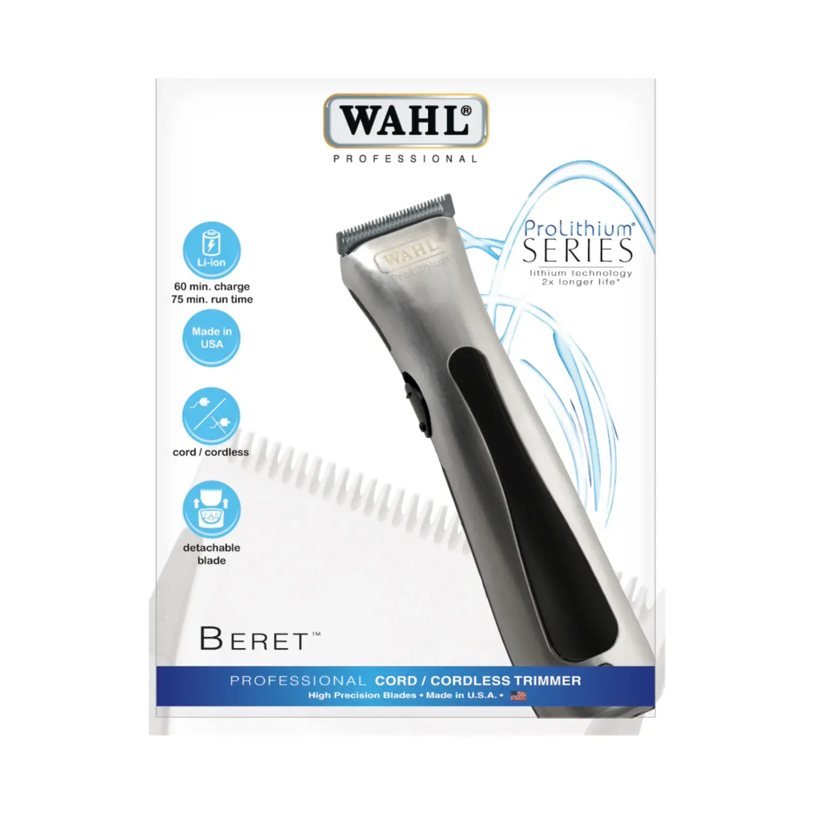 WAHL Tondeuse Béret rechargeable Li-ion