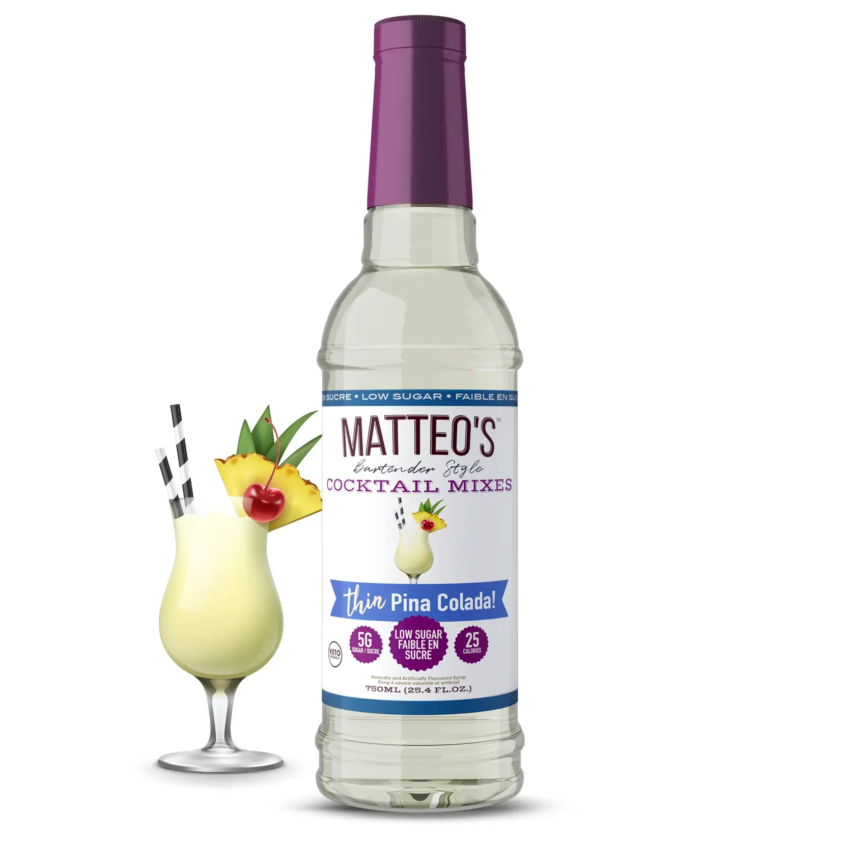 MATTEO'S Sugar Free Cocktail Mixes - Pina Colada