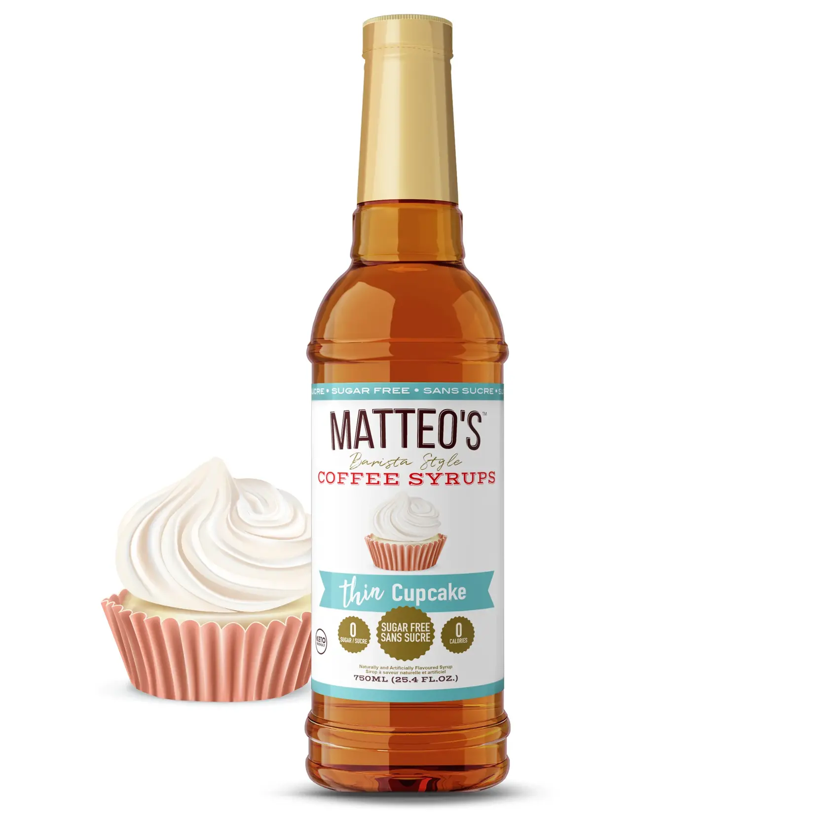 MATTEO'S Sirop à café cupcake 750ml
