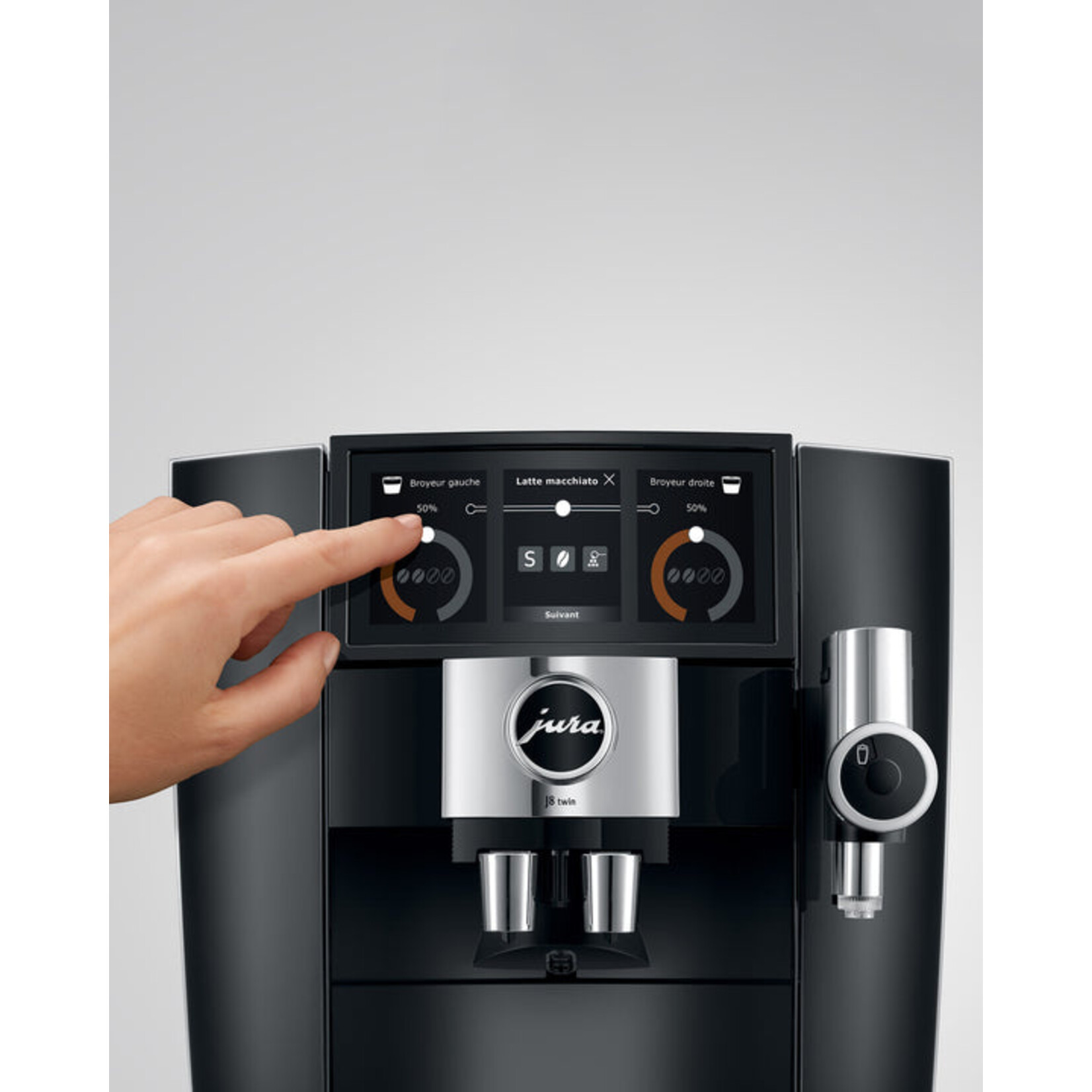 JURA J8 Twin espresso machine, Diamond Black