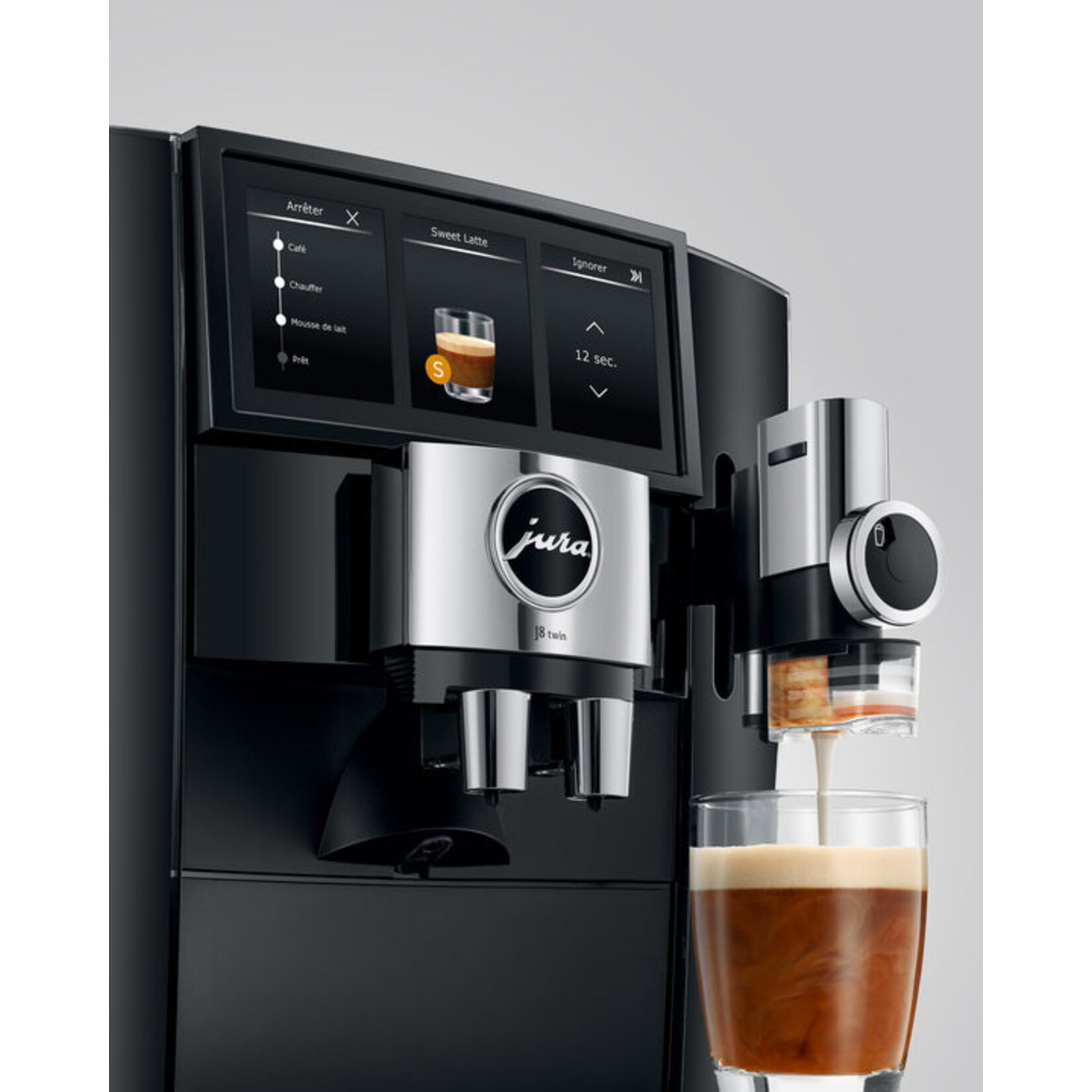 JURA J8 Twin espresso machine, Diamond Black