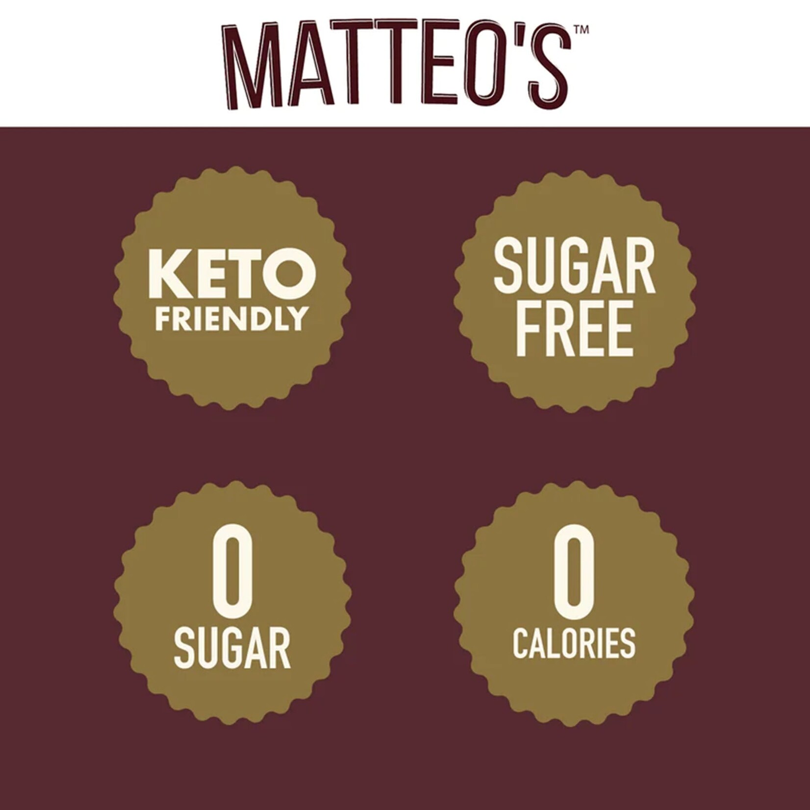 MATTEO'S Sugar Free Coffee Syrup, Birthday Cake