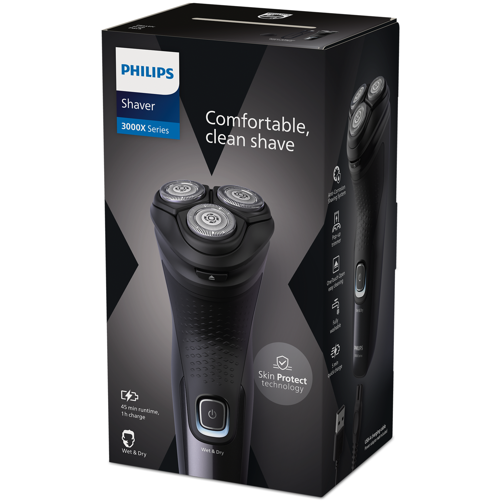PHILIPS Serie 3000X Rechargeable shaver