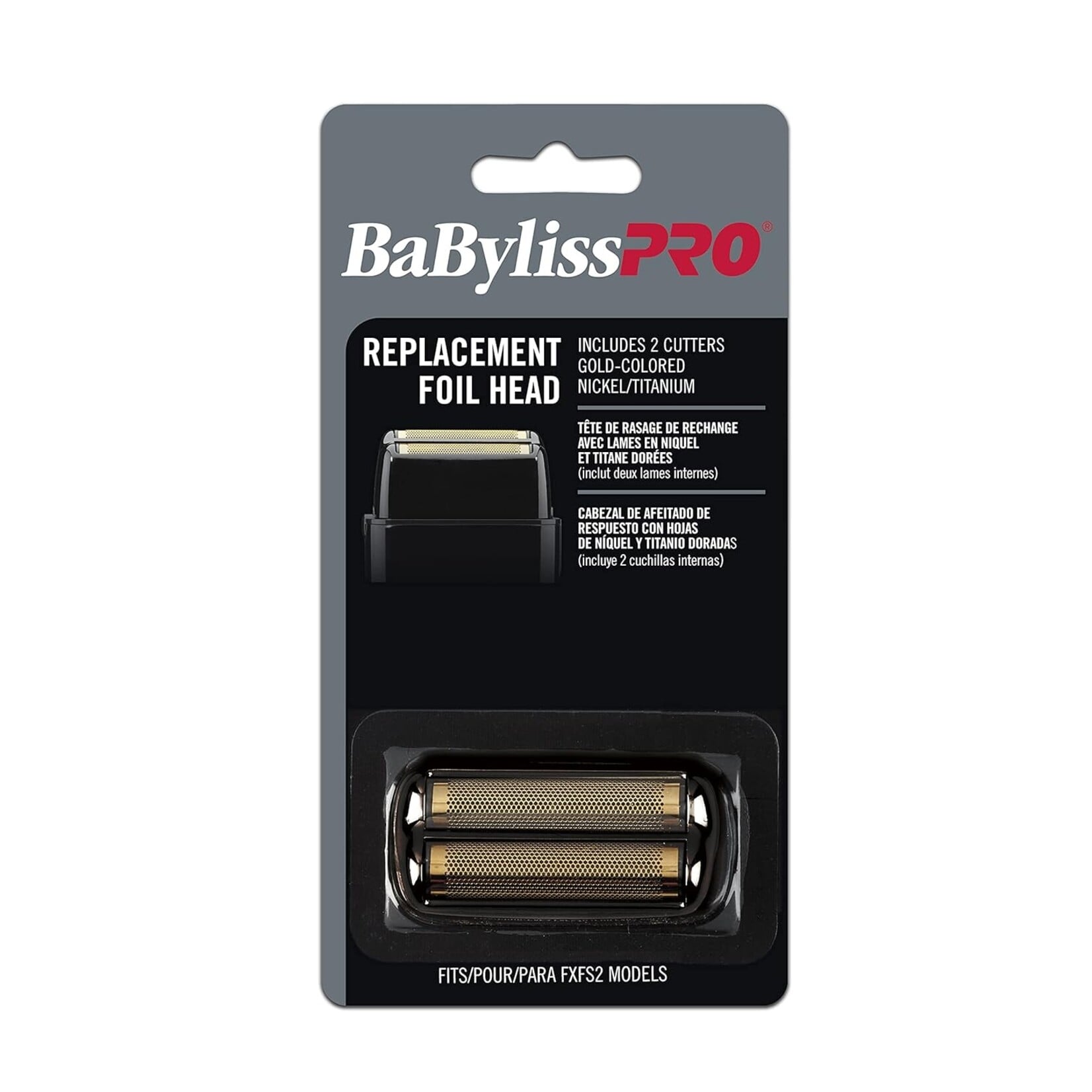 BABYLISS PRO Replacement Foils & Cutter for FOILFX™02 (Black)