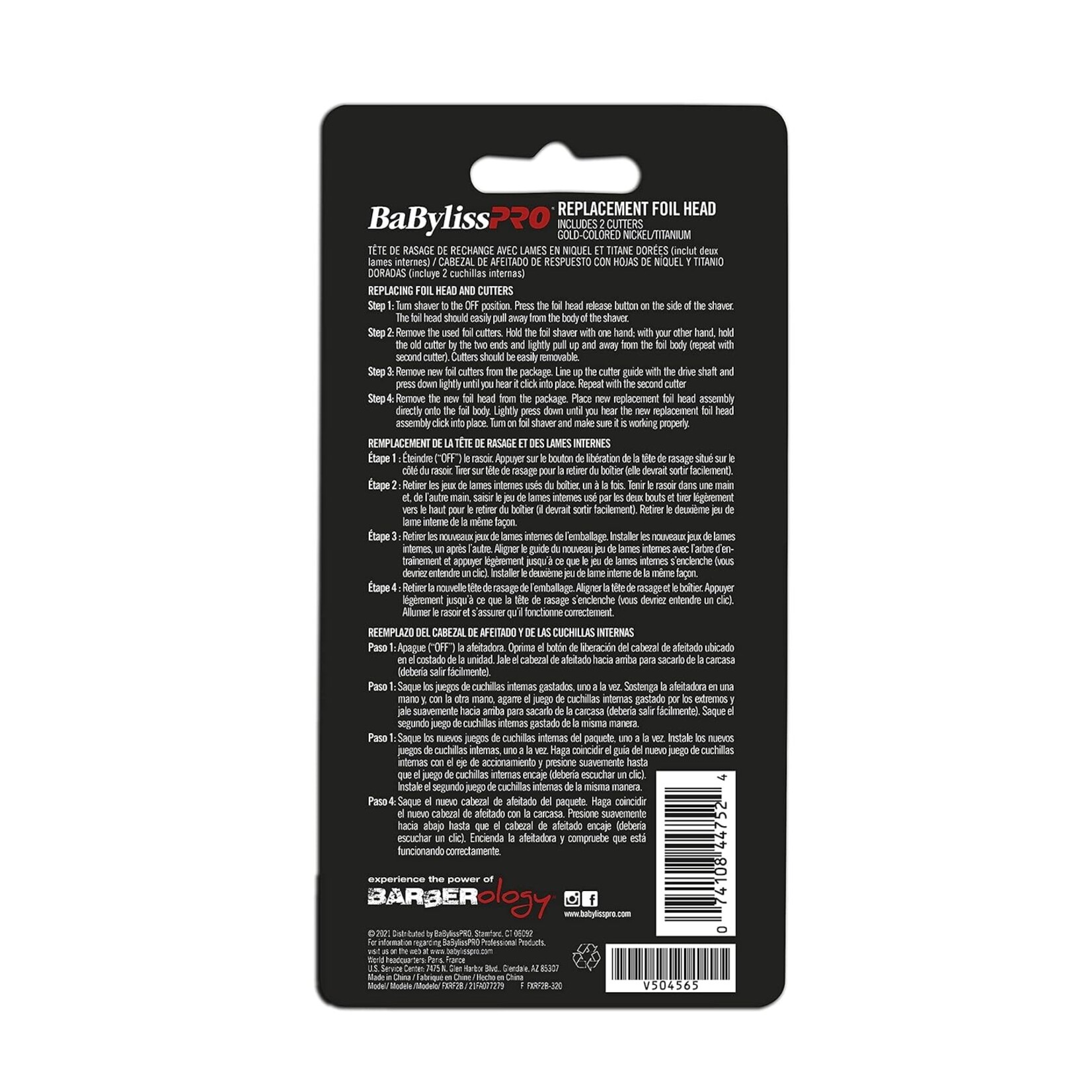 BABYLISS PRO Grille/couteaux de remplacement FXFS2B