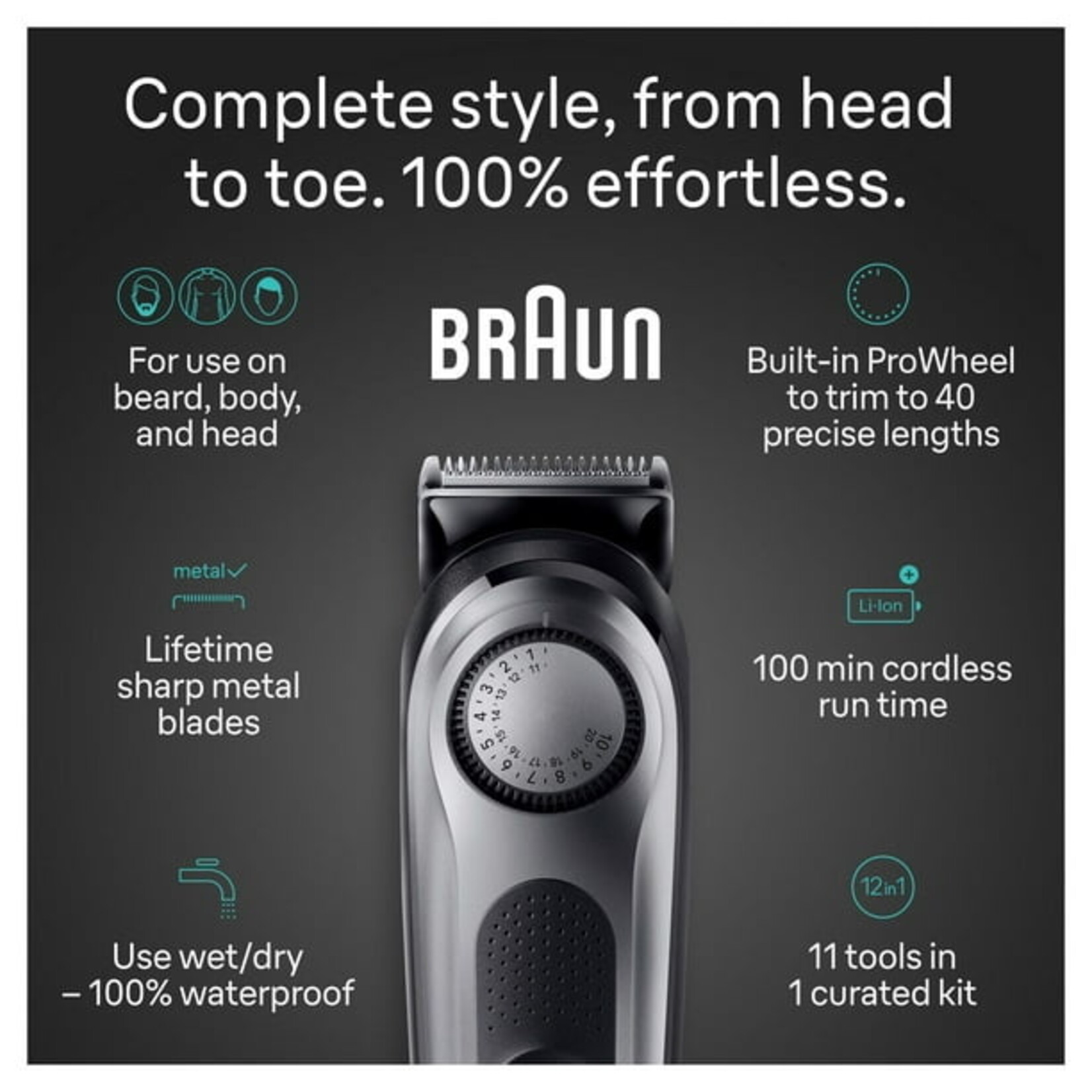 BRAUN Tondeuse 11-en-1