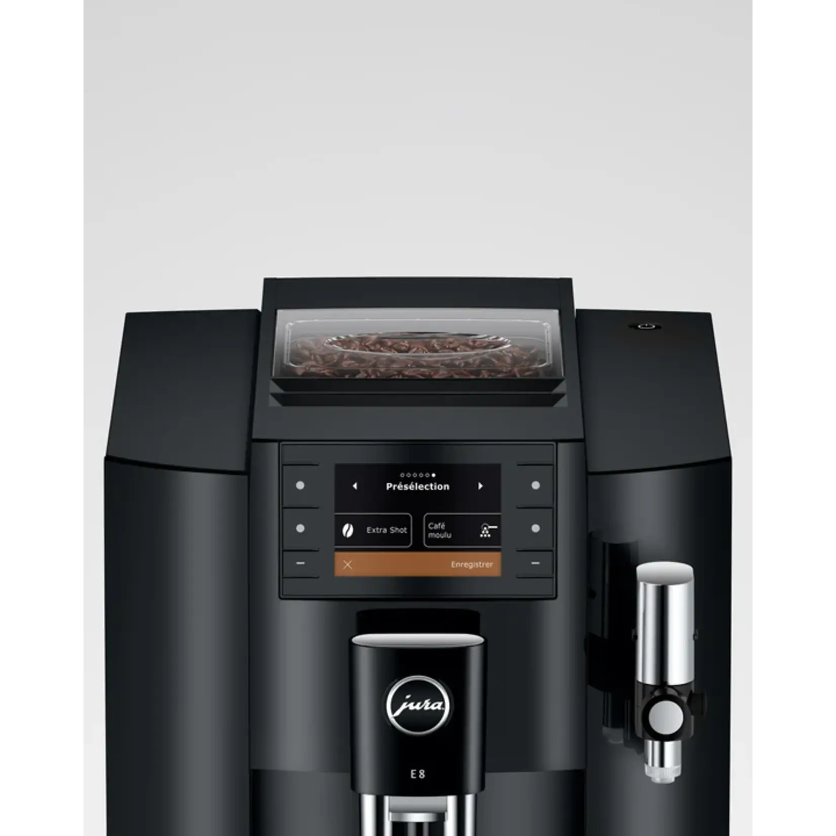 JURA E8 Espresso automatique Piano noir (Disponible en commande spéciale)