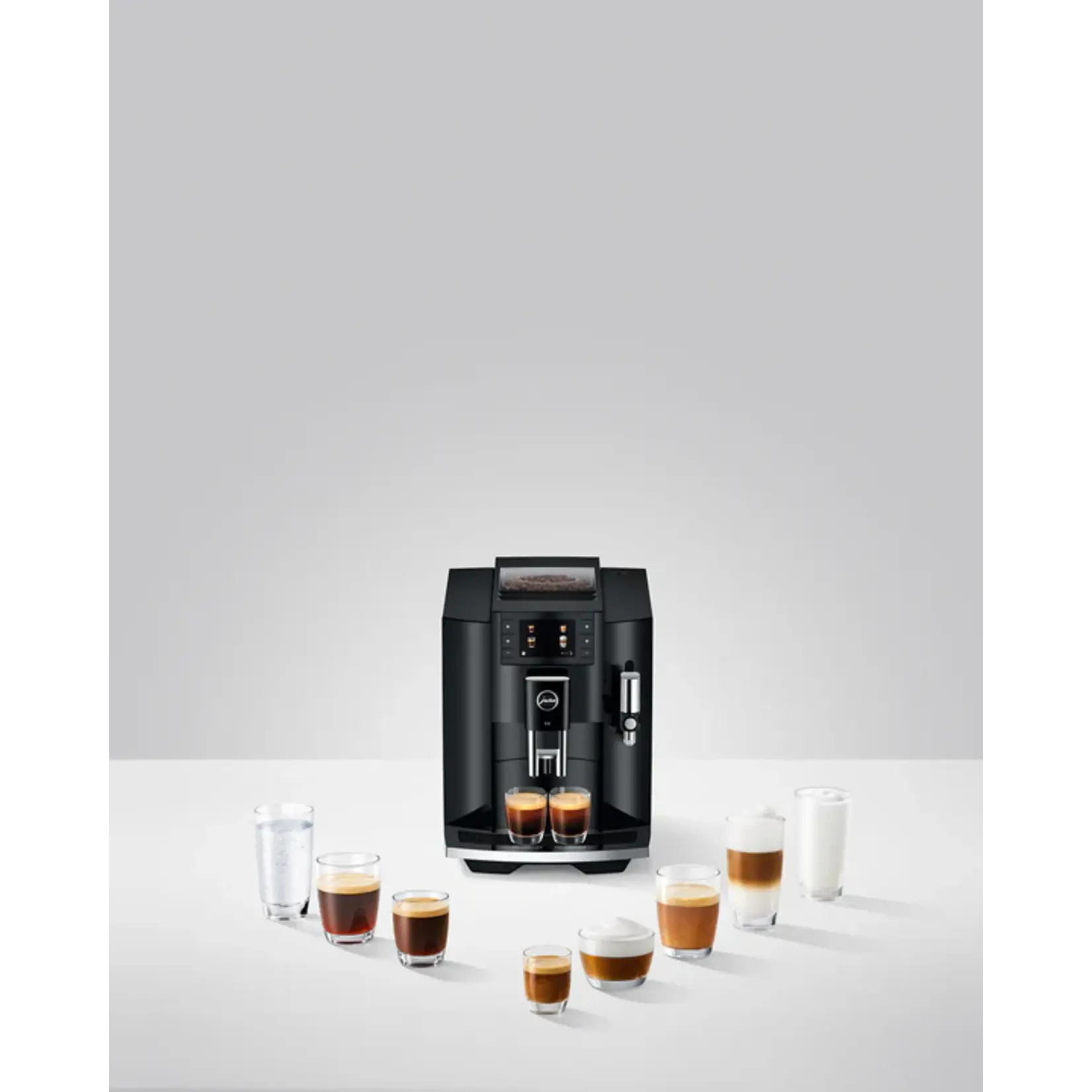 JURA E8 Espresso automatique Piano noir (Disponible en commande spéciale)