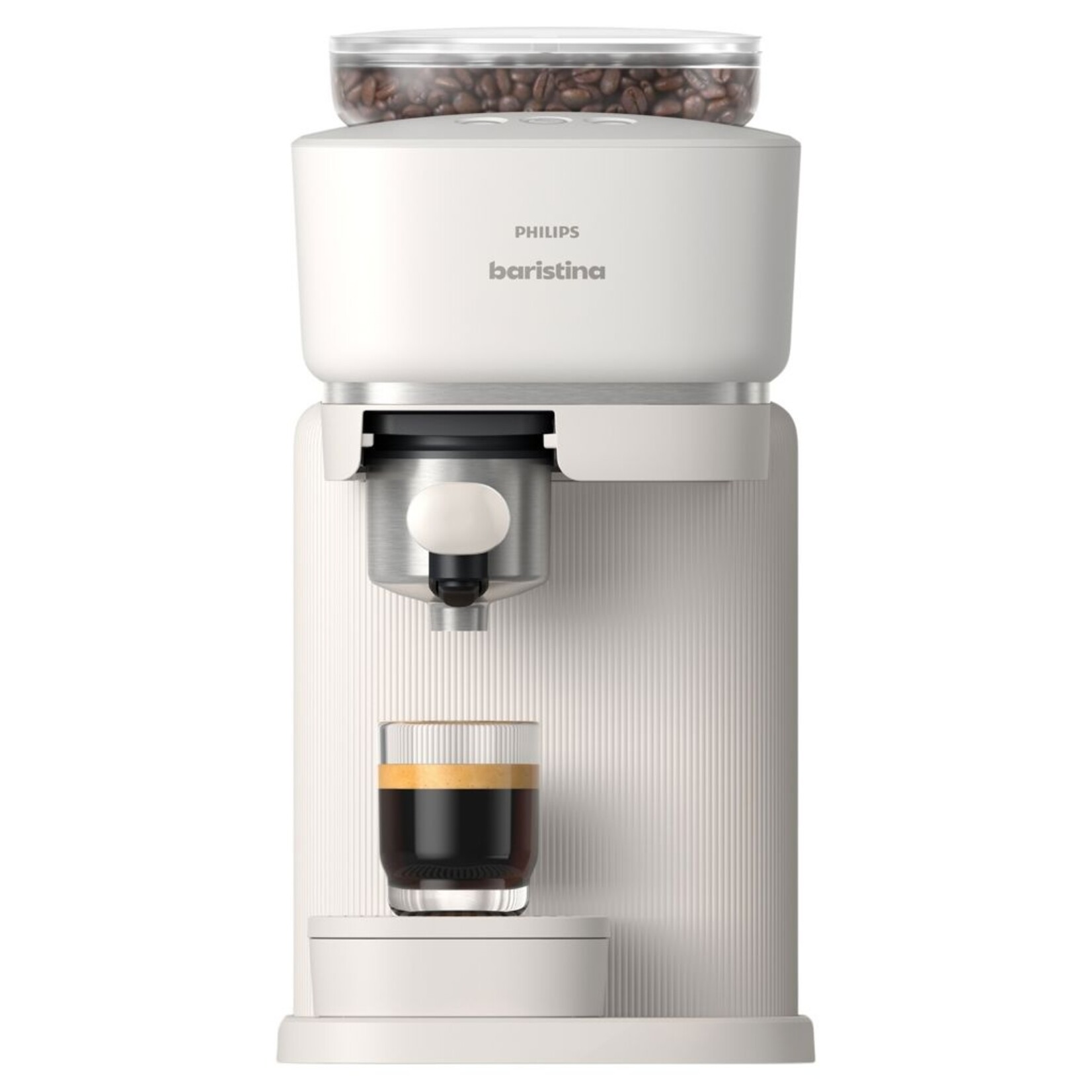 PHILIPS Baristina espresso semi-automatique avec mousseur blanche