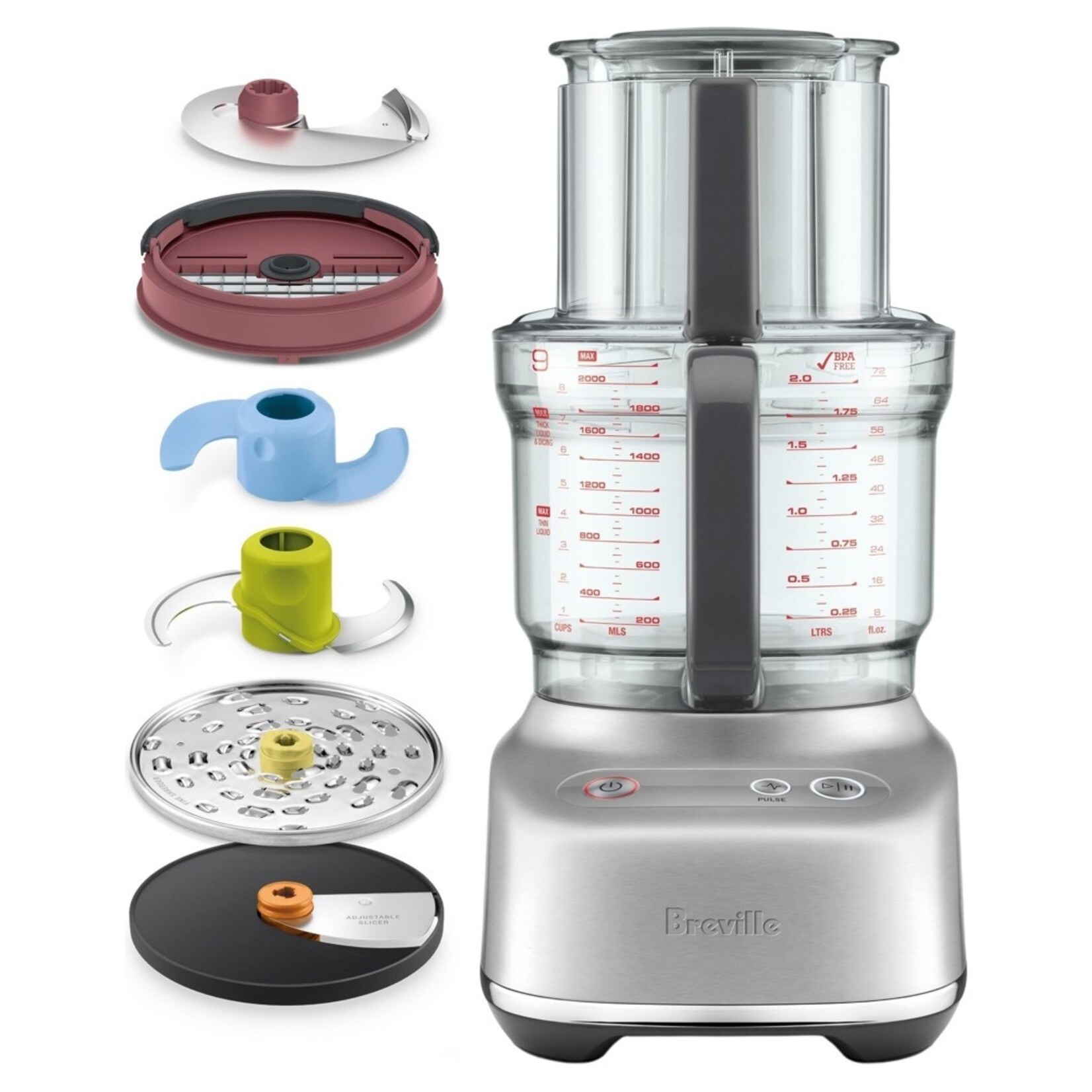 BREVILLE Robot culinaire THE PARADICE 9 (inox brossé)