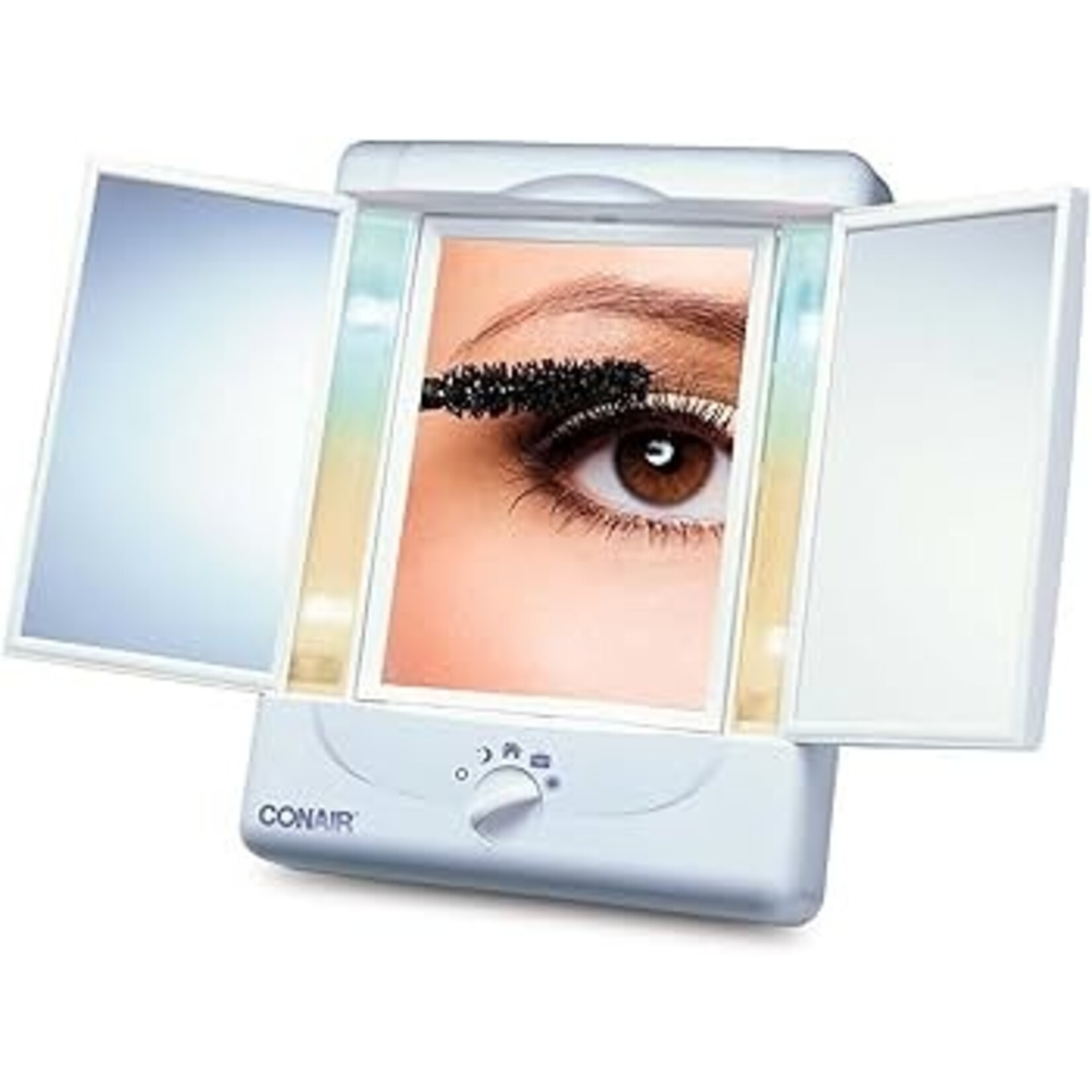 Miroir lumineux à trois volets