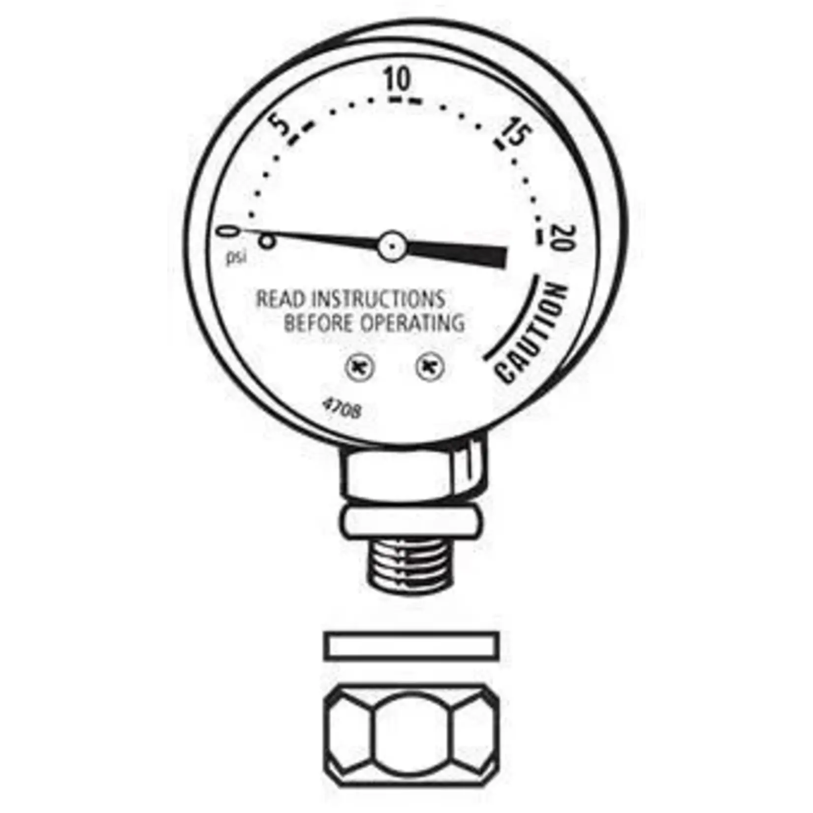 PRESTO 85772-Gauge à pression (manomètre) pour canneur