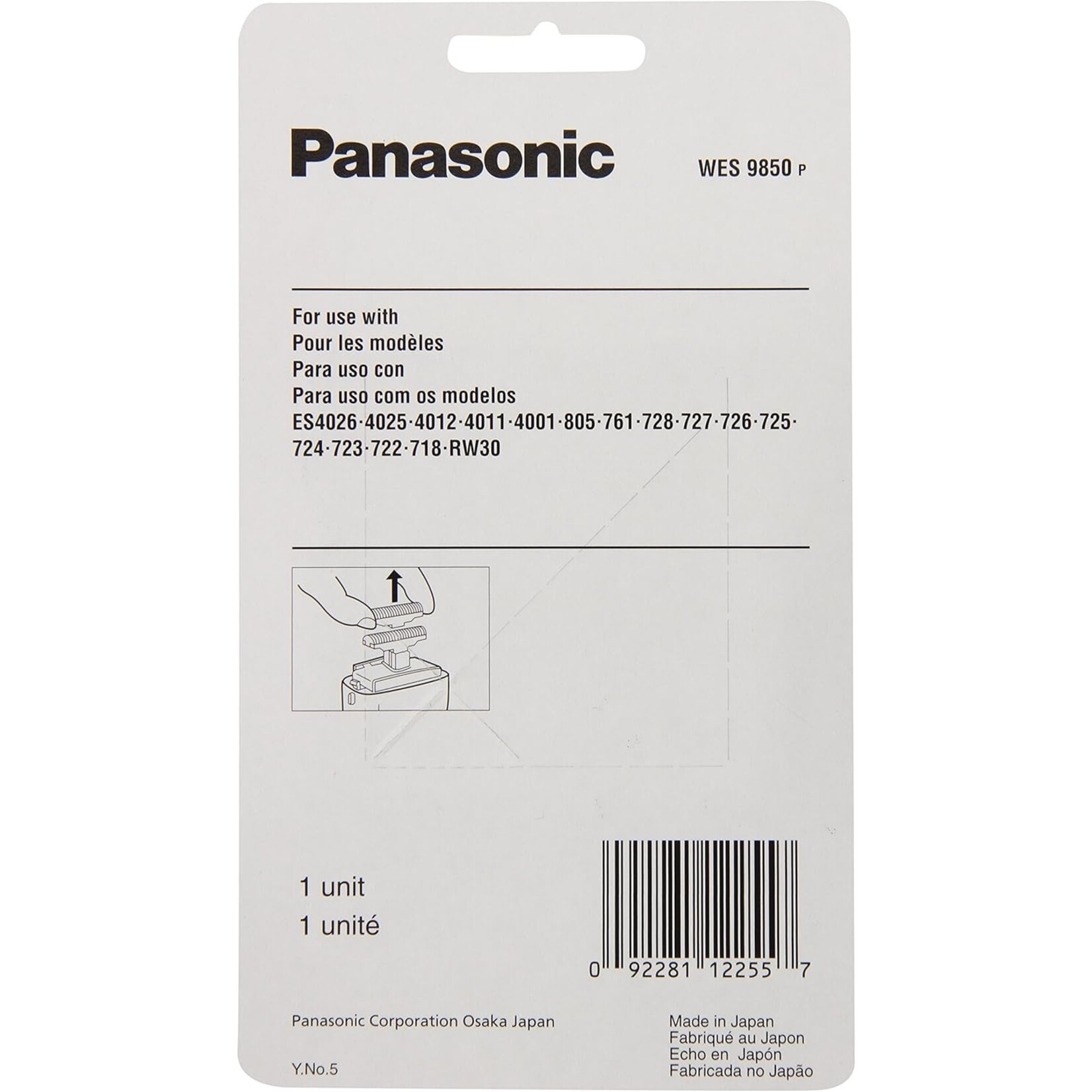 PANASONIC Lame de rechange pour rasoir WES9850P