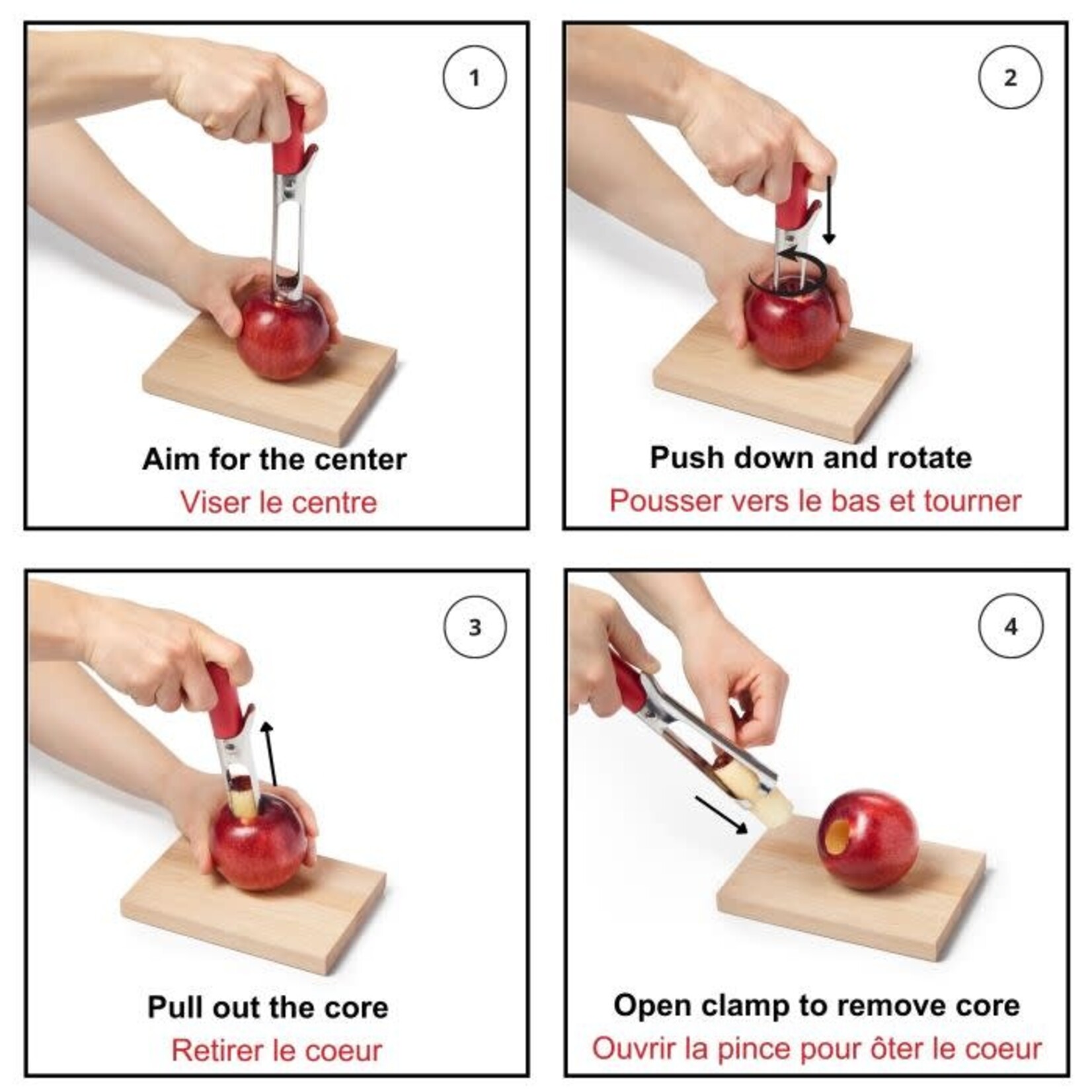 STARFRIT Vide-Pomme à levier de libération facile