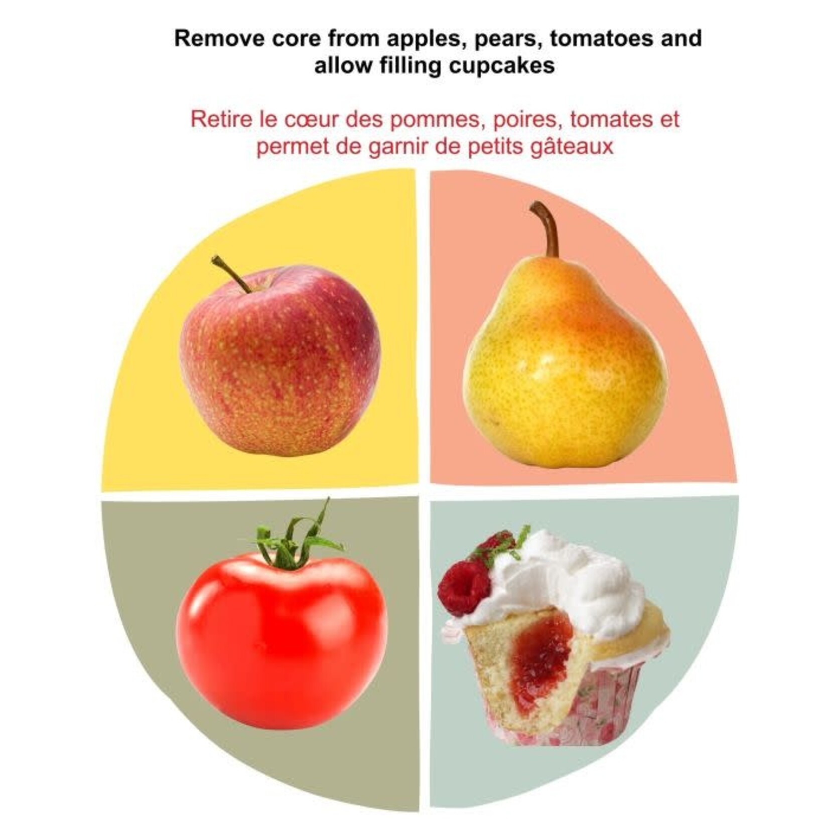 STARFRIT Vide-Pomme à levier de libération facile