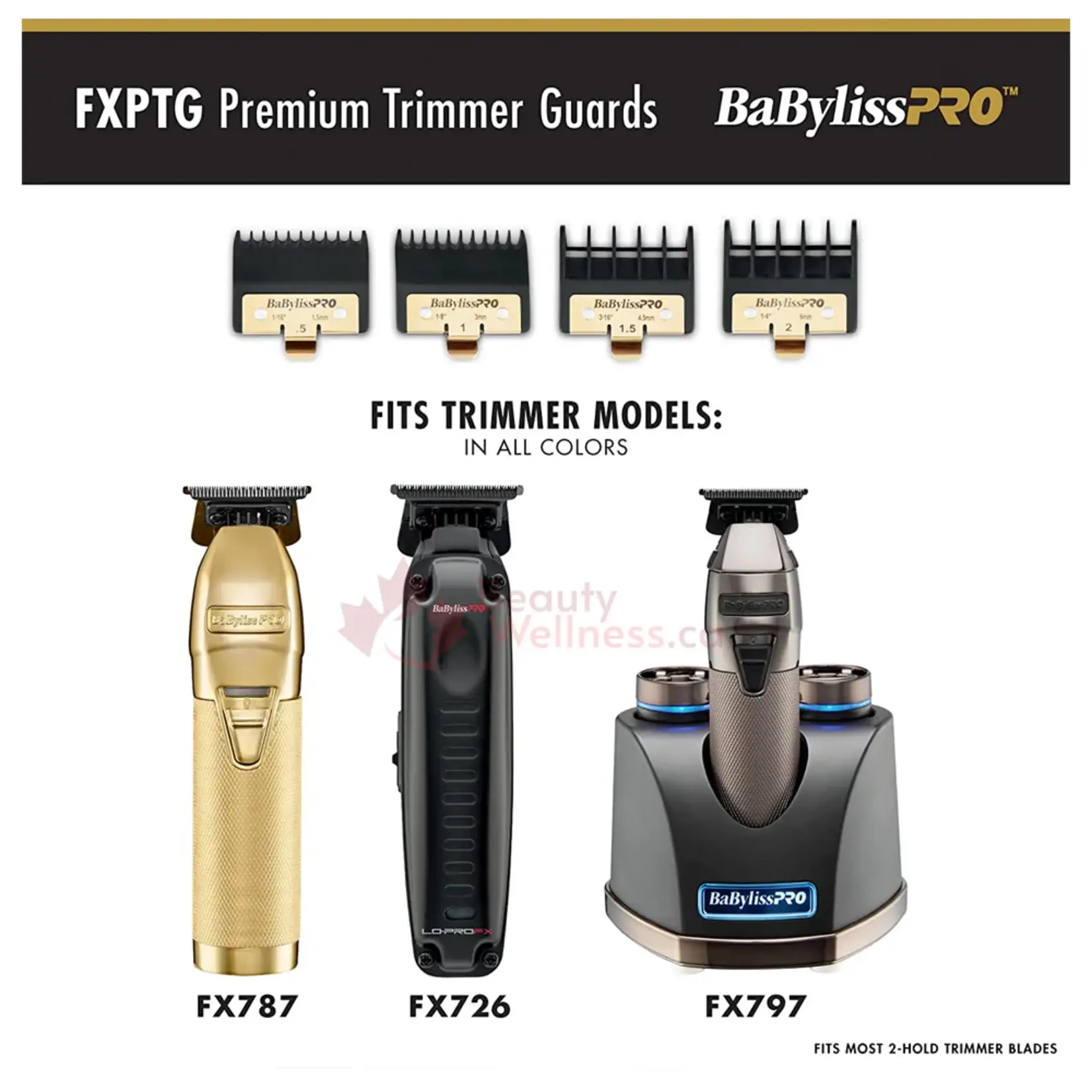 BABYLISS PRO Ensemble de guides FX Trimmer