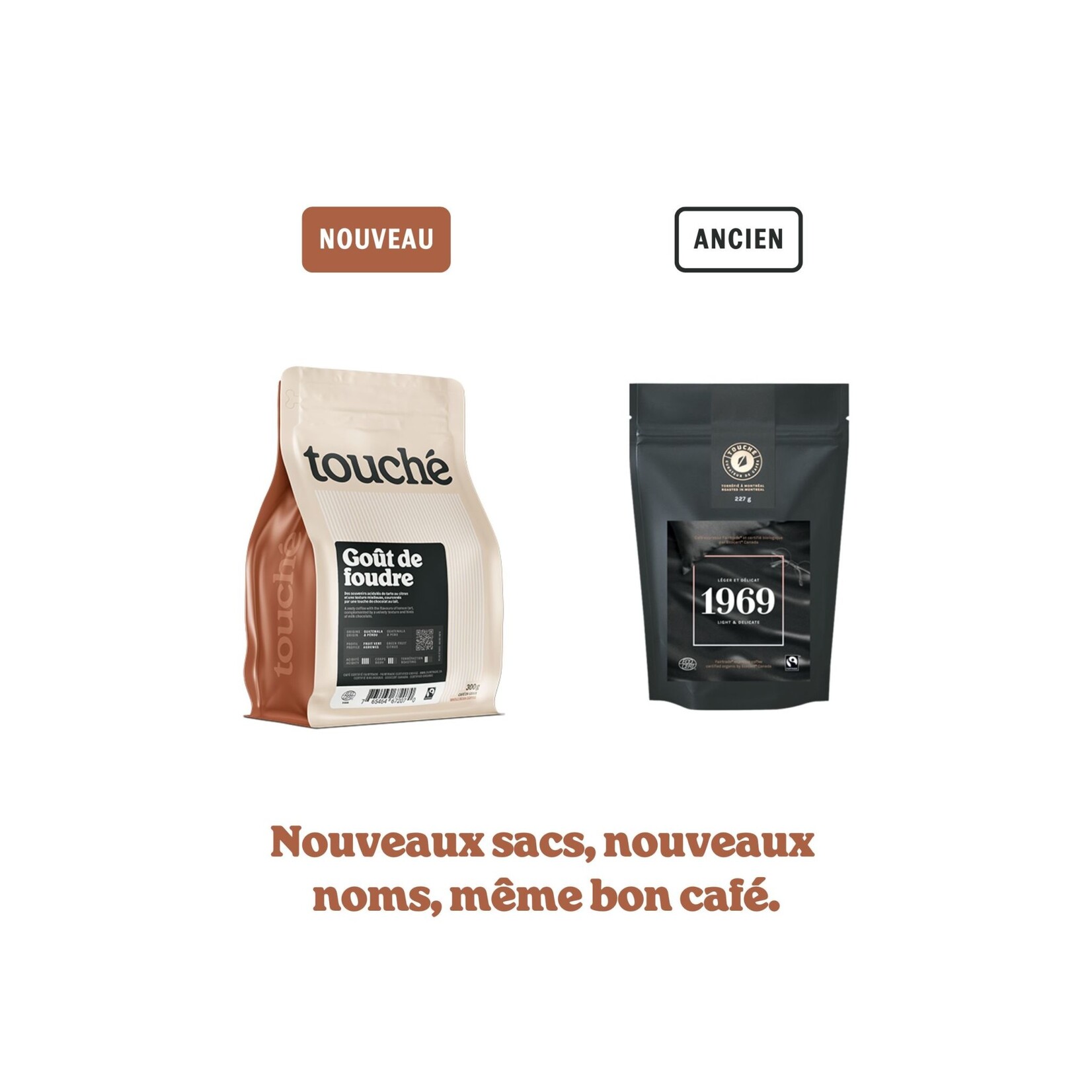 TOUCHÉ Café bio Goût de foudre