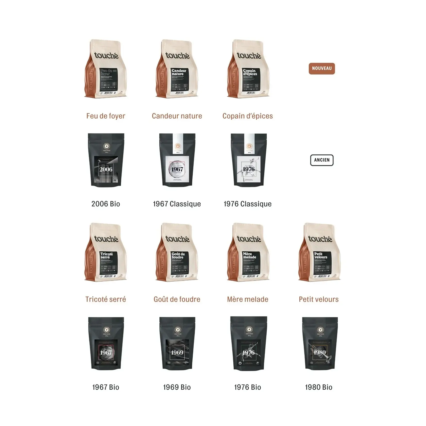 TOUCHÉ Café bio Goût de foudre