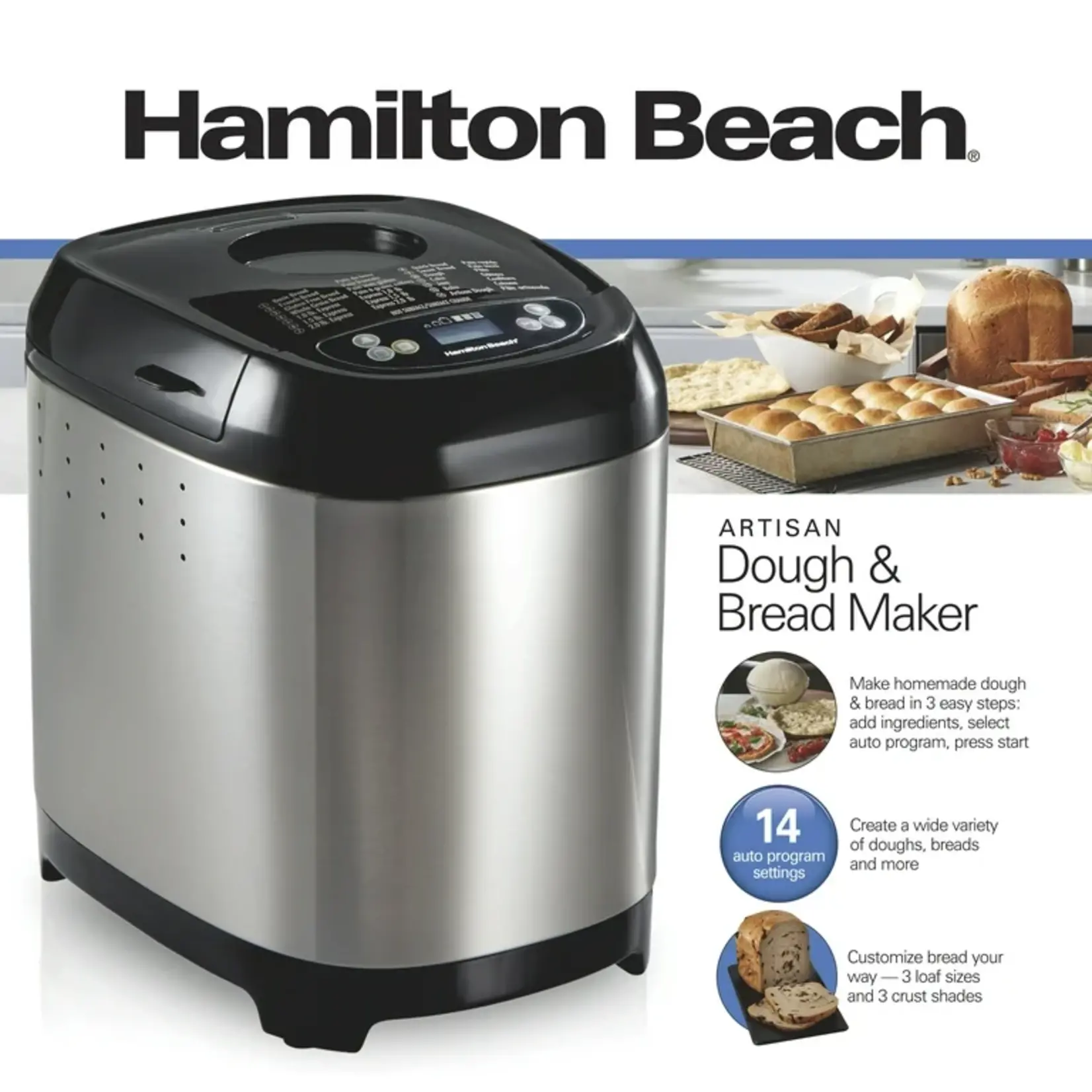 HAMILTON BEACH Machine à pâte et à pain