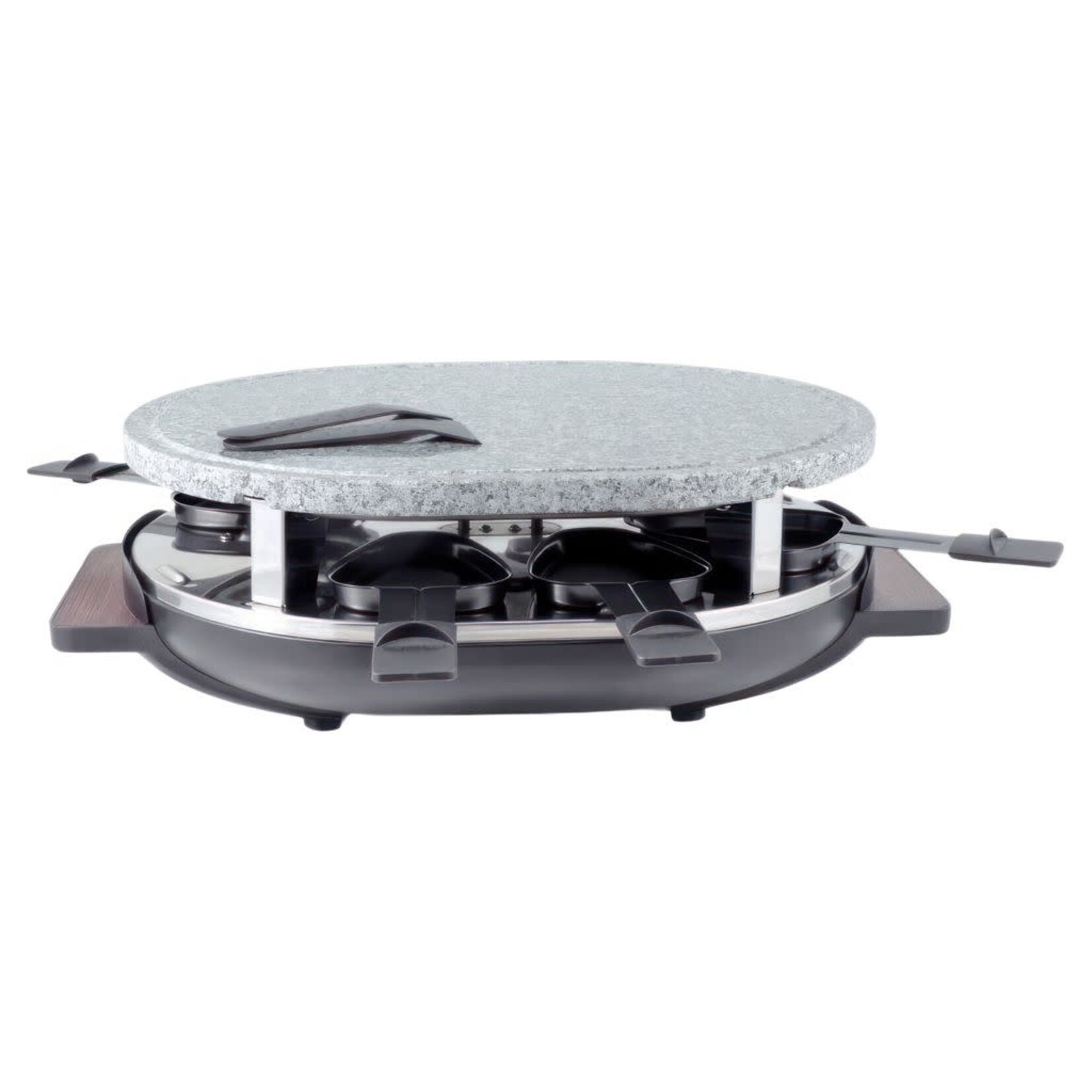 Appareil à raclette avec pierre de granit