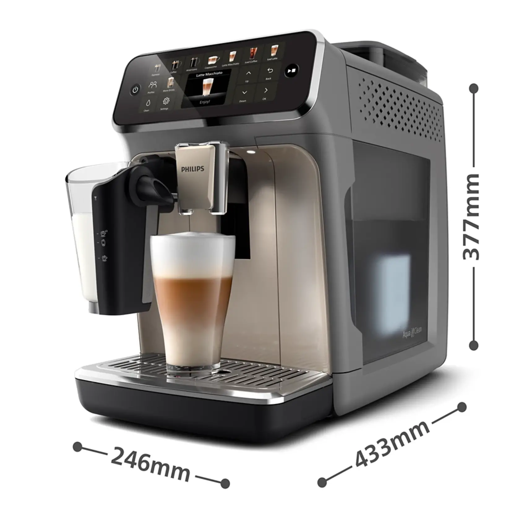 PHILIPS Machine à café espresso automatique série 5500 LatteGo