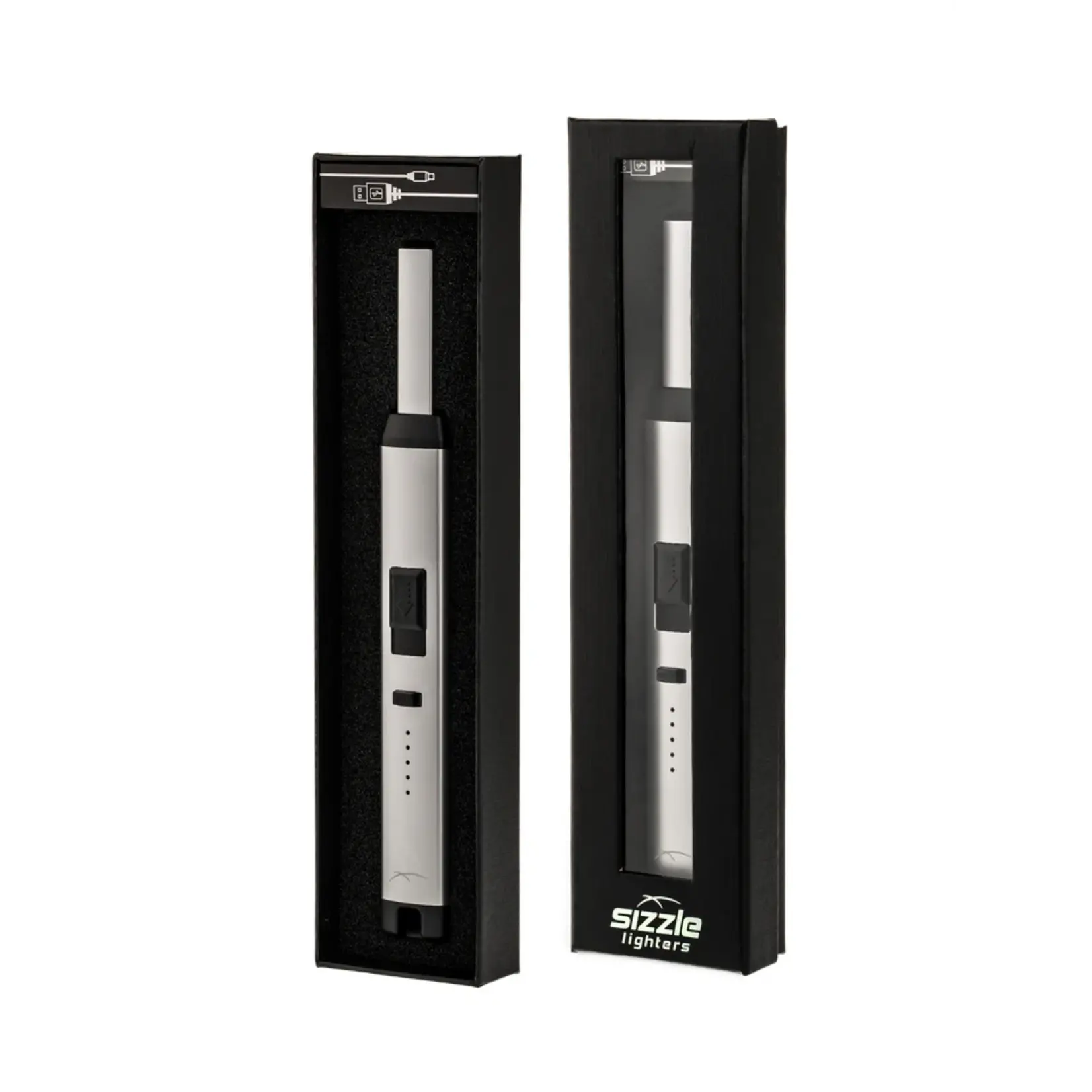SIZZLE Pitmaster USB Rechargeable Plasma Arc Lighter, Black