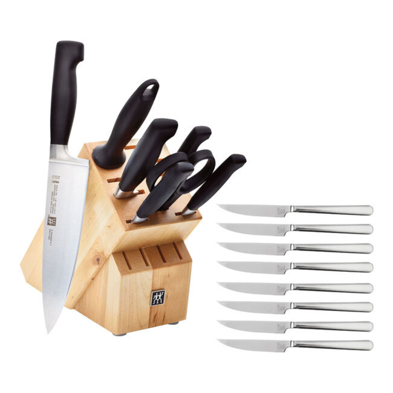 ZWILLING J.A. HENCKELS Ensemble de 8 couteaux FOUR STAR + 8 couteaux à steak