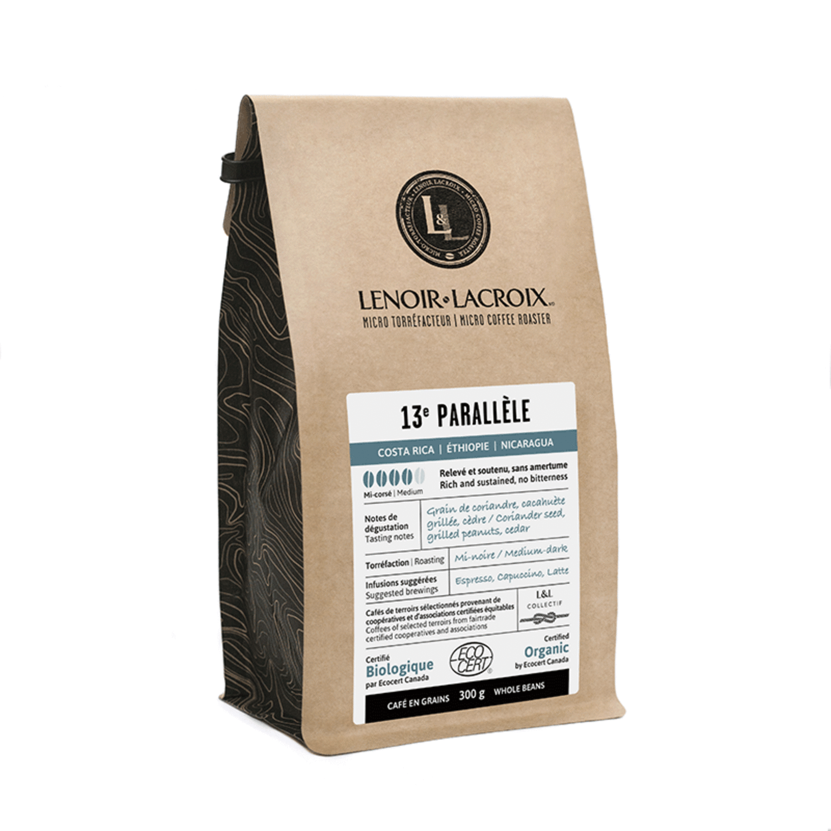 LENOIR&LACROIX Café 13ème Parallèle espresso bio 300g