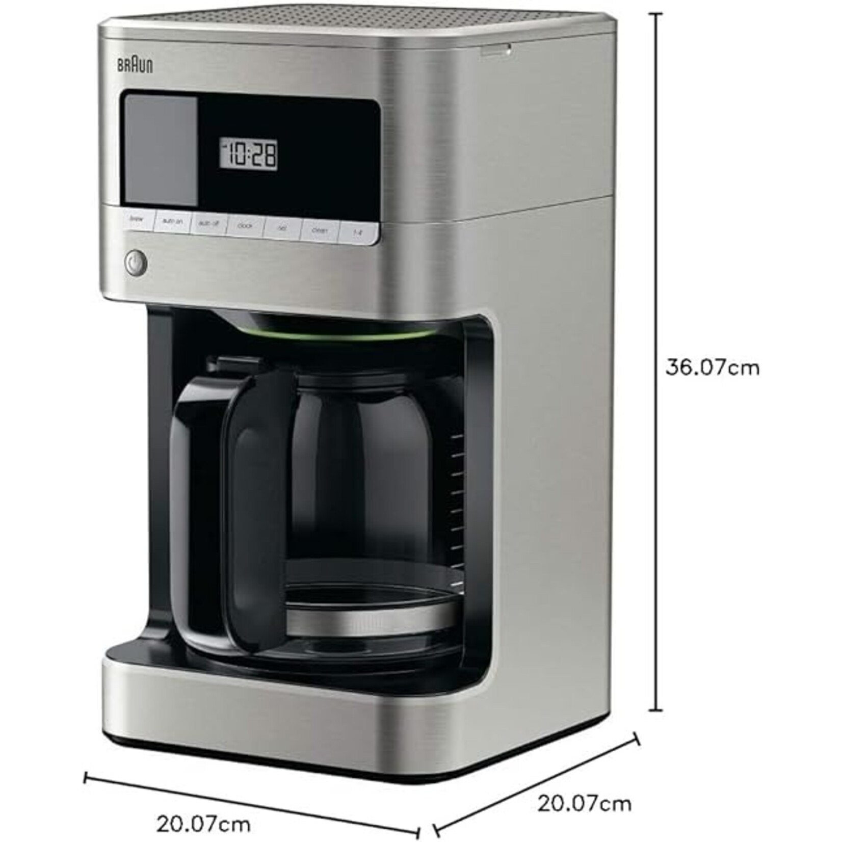 BRAUN Cafetière 12t Inox BrewSense