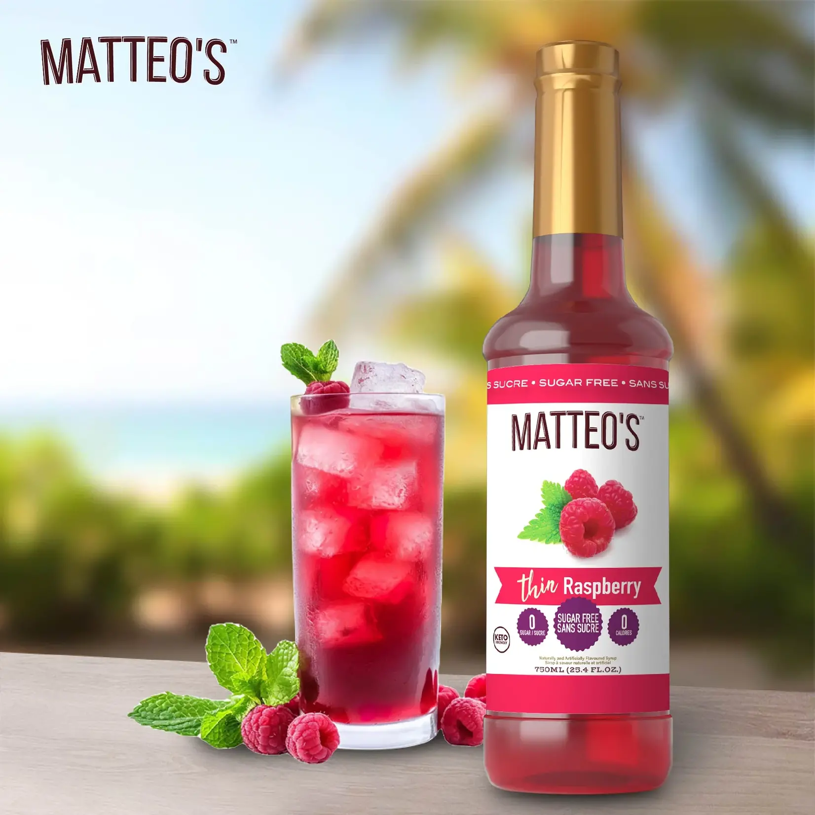 MATTEO'S Sirop à la framboise