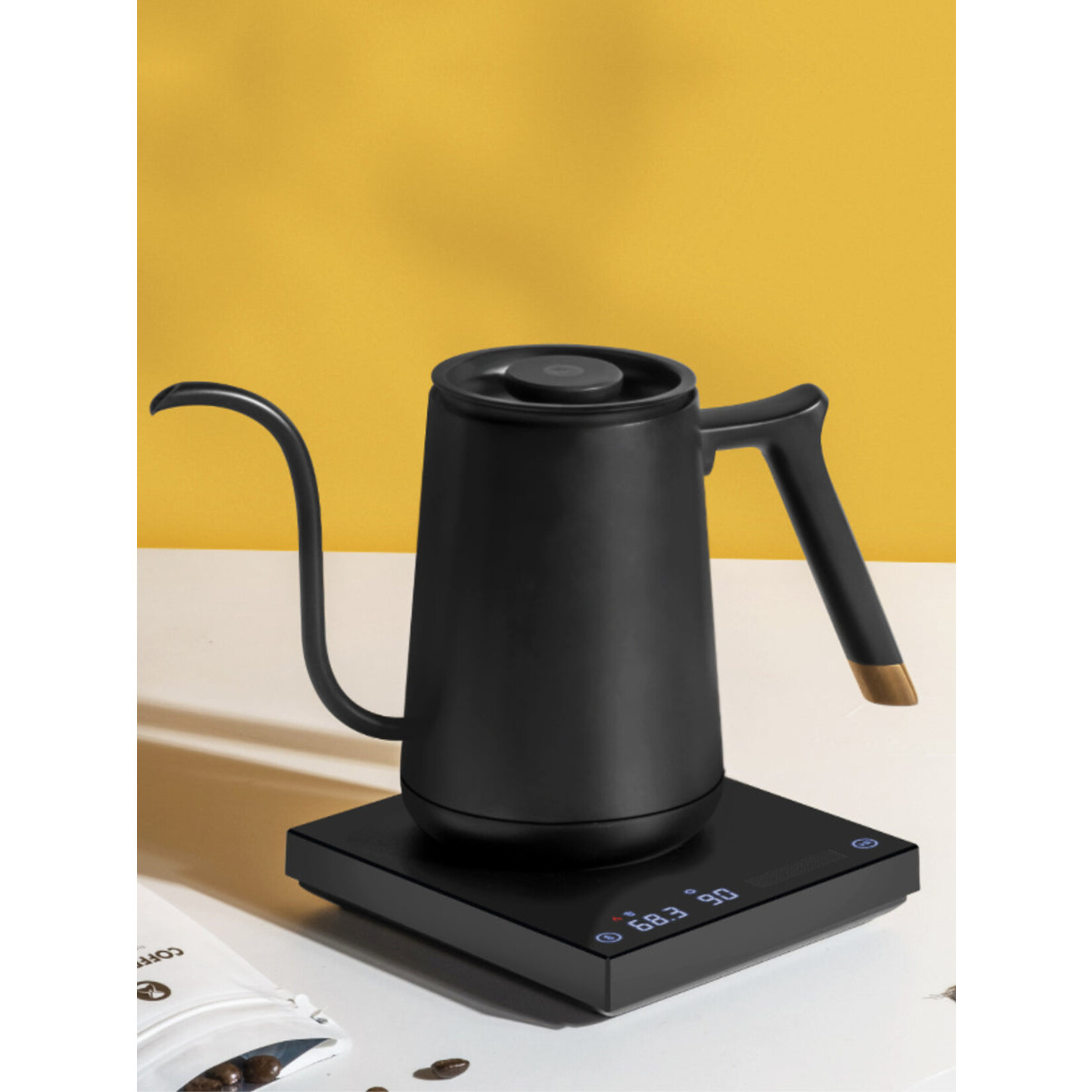 TIMEMORE Bouilloire électrique à bec verseur en col de cygne 1000w/600ml noire