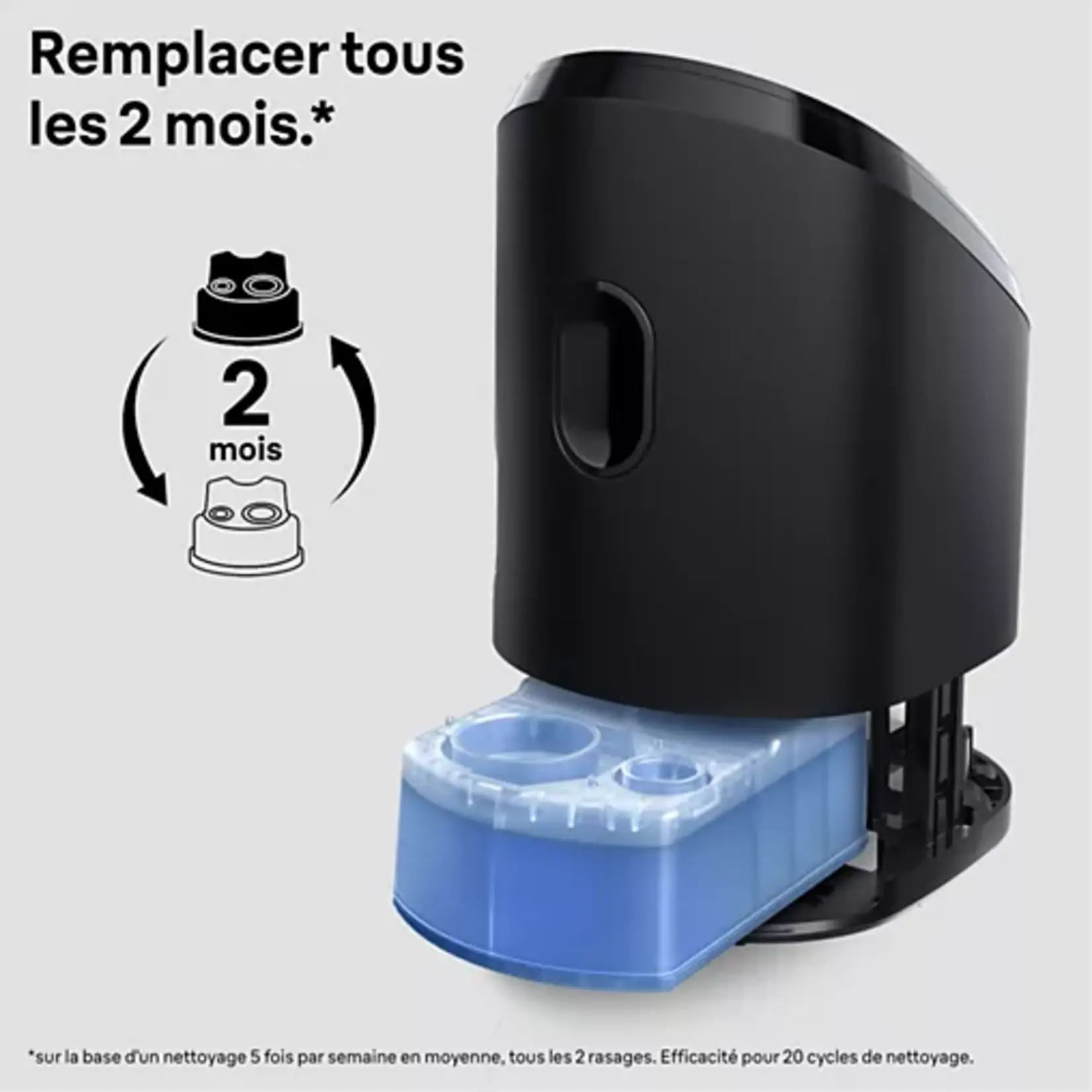 BRAUN Cartouche nettoyante CCR 6 cartouches