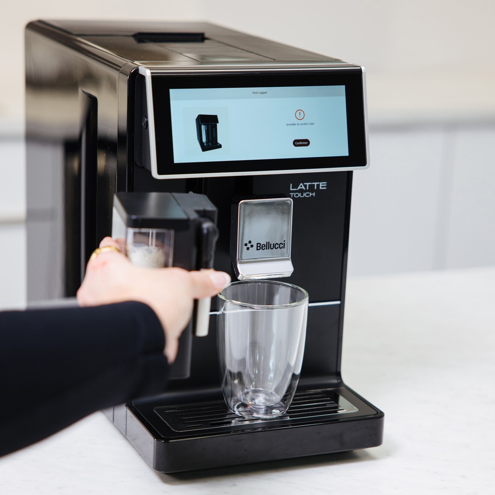 BELLUCCI Latte Touch Automatic Coffee Machine - Black