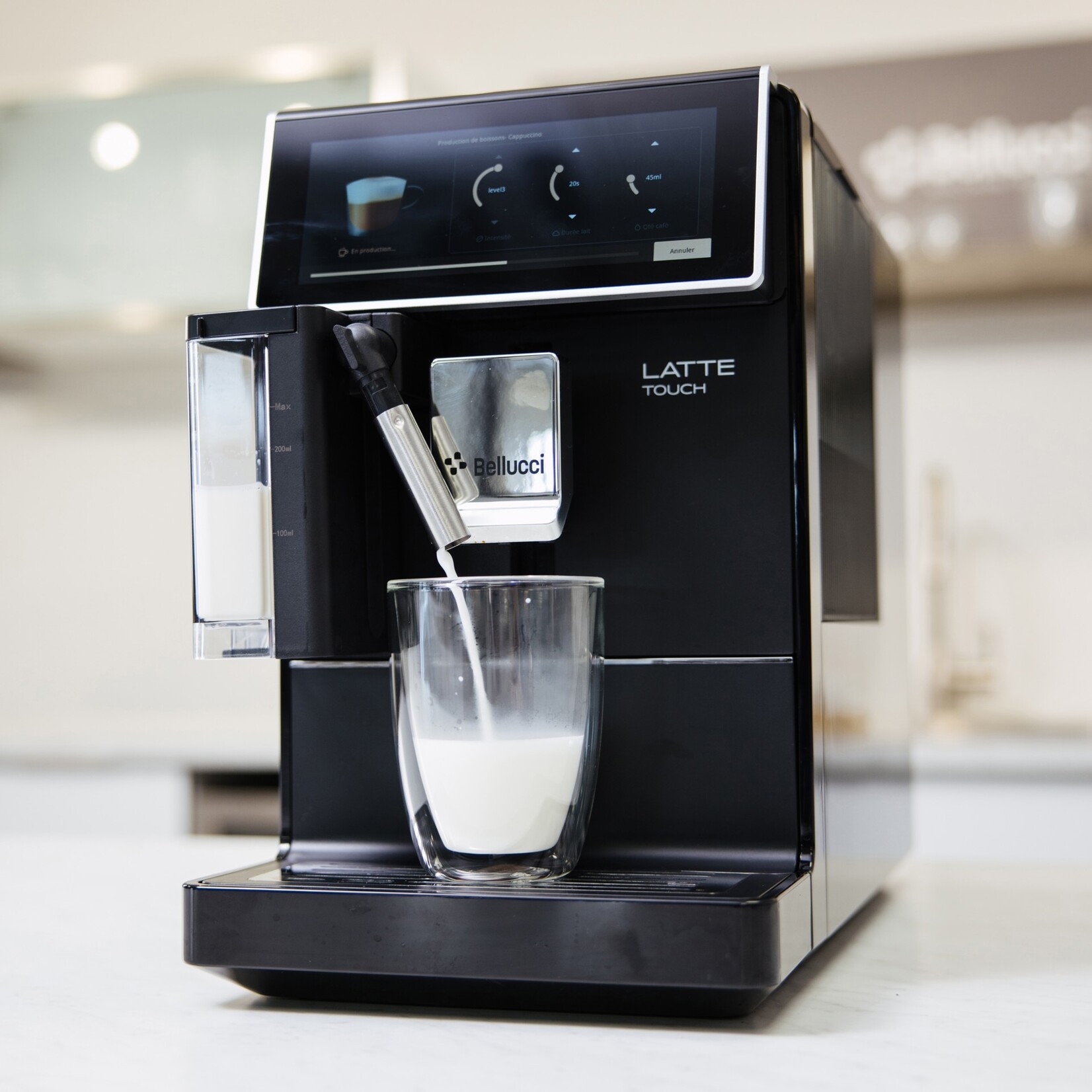 BELLUCCI Latte Touch Automatic Coffee Machine - Black