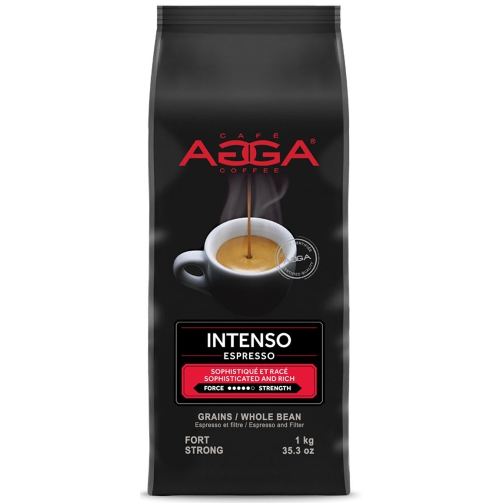AGGA Café en grains Espresso Intenso 1kg