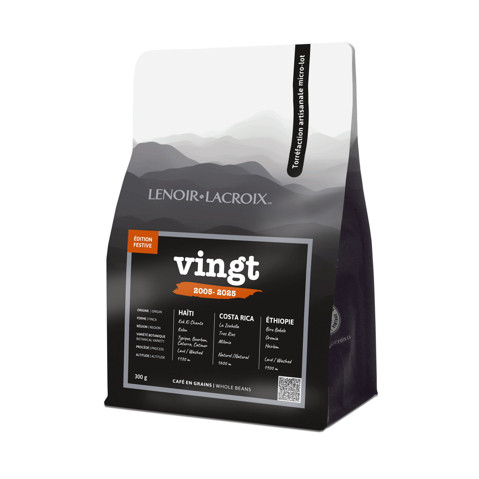 LENOIR&LACROIX Café VINGT bio-équitable 300g