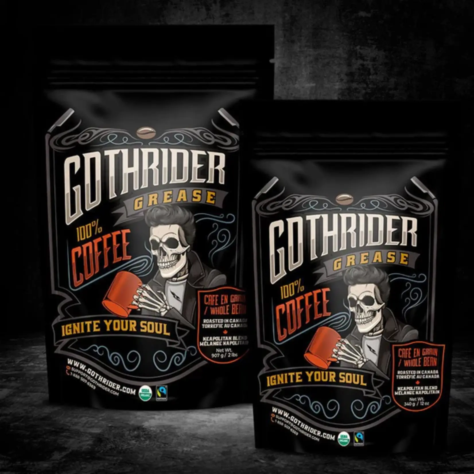 GOTHRIDER Grease Coffee, 907G