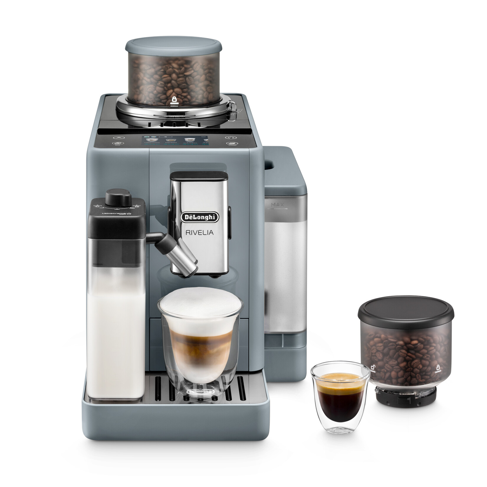 DELONGHI Espresso automatique Rivelia Pebble Grey