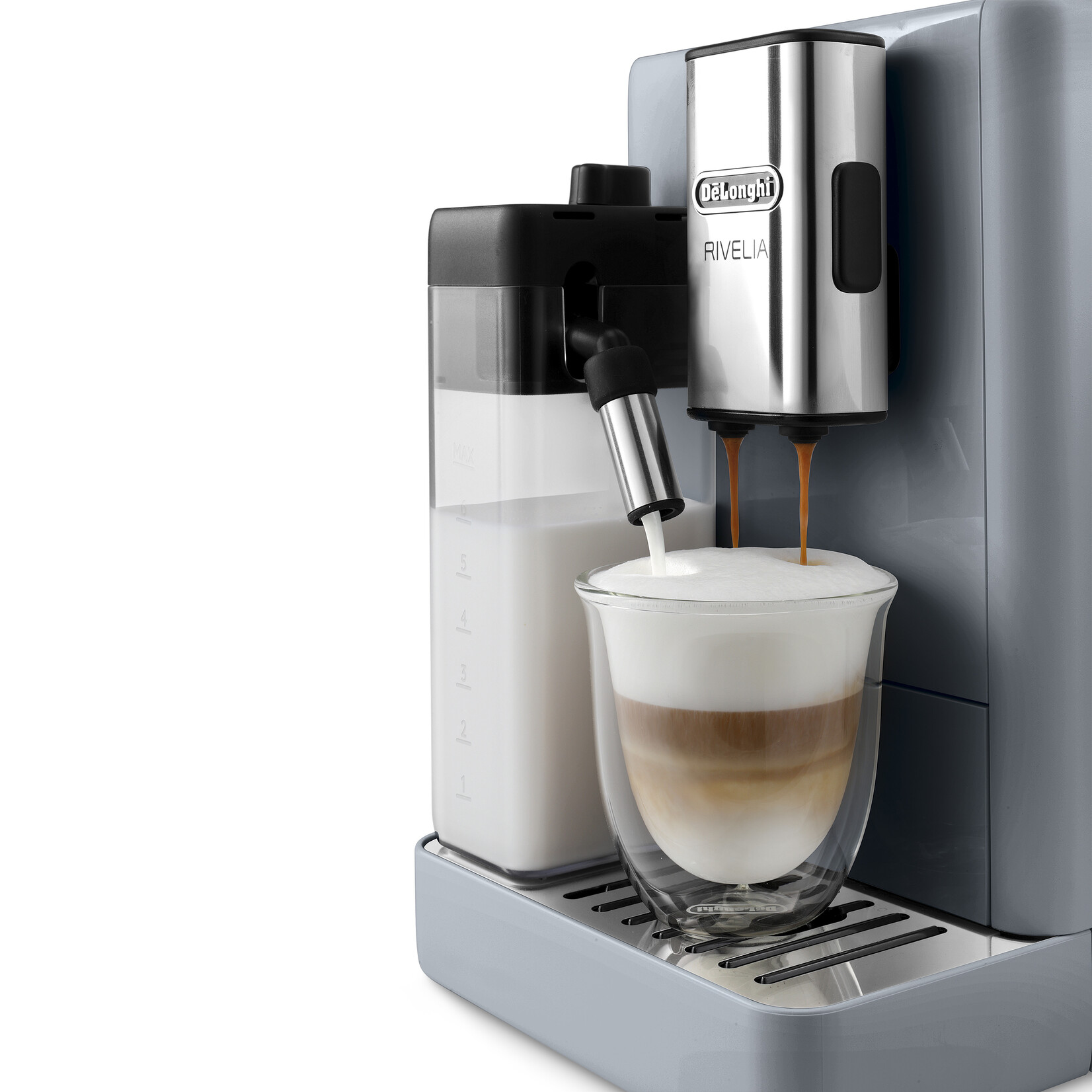 DELONGHI Espresso automatique Rivelia Pebble Grey