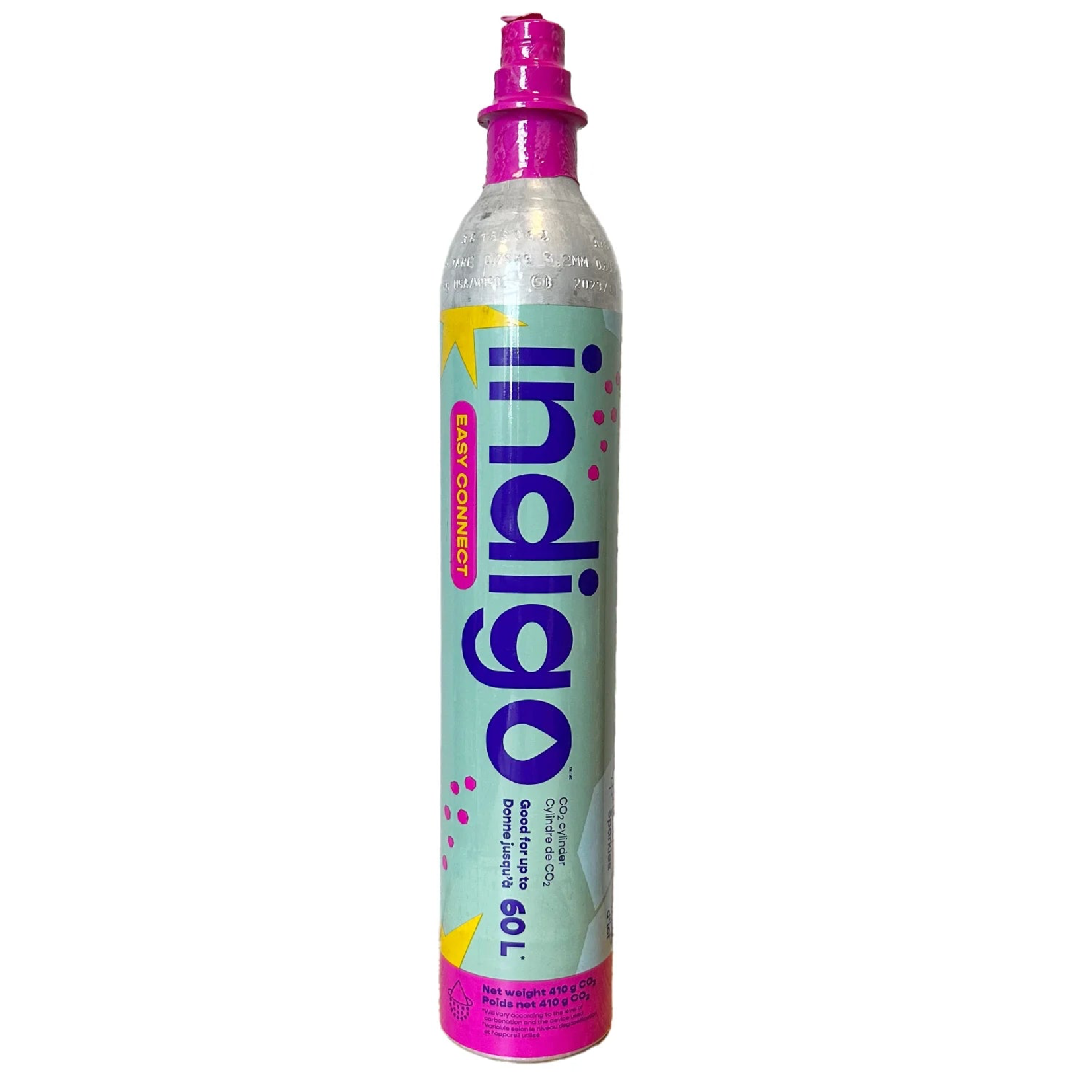 INDIGO SODA INDIGO CLIC CONNECT CYLINDRE CO2 REPL 60L(ROSE)