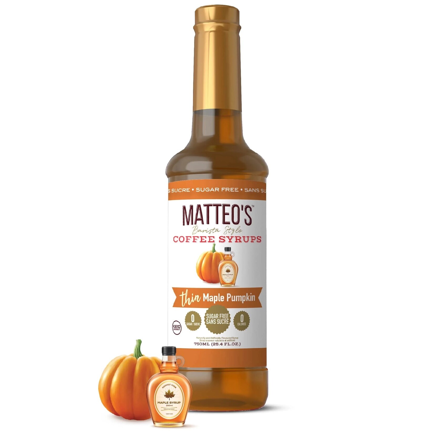 MATTEO'S Sirop à café citrouille à l'érable 750ml