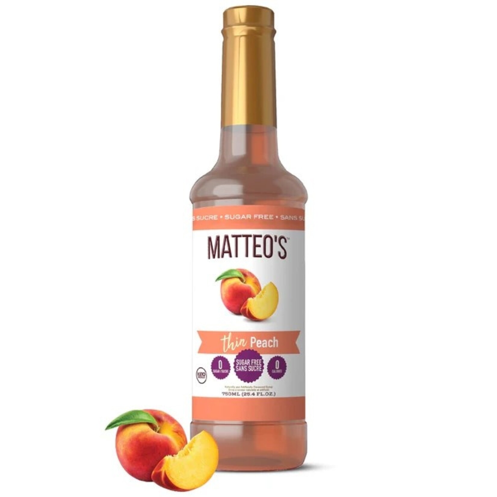 MATTEO'S Sirop à la pêche 750ml