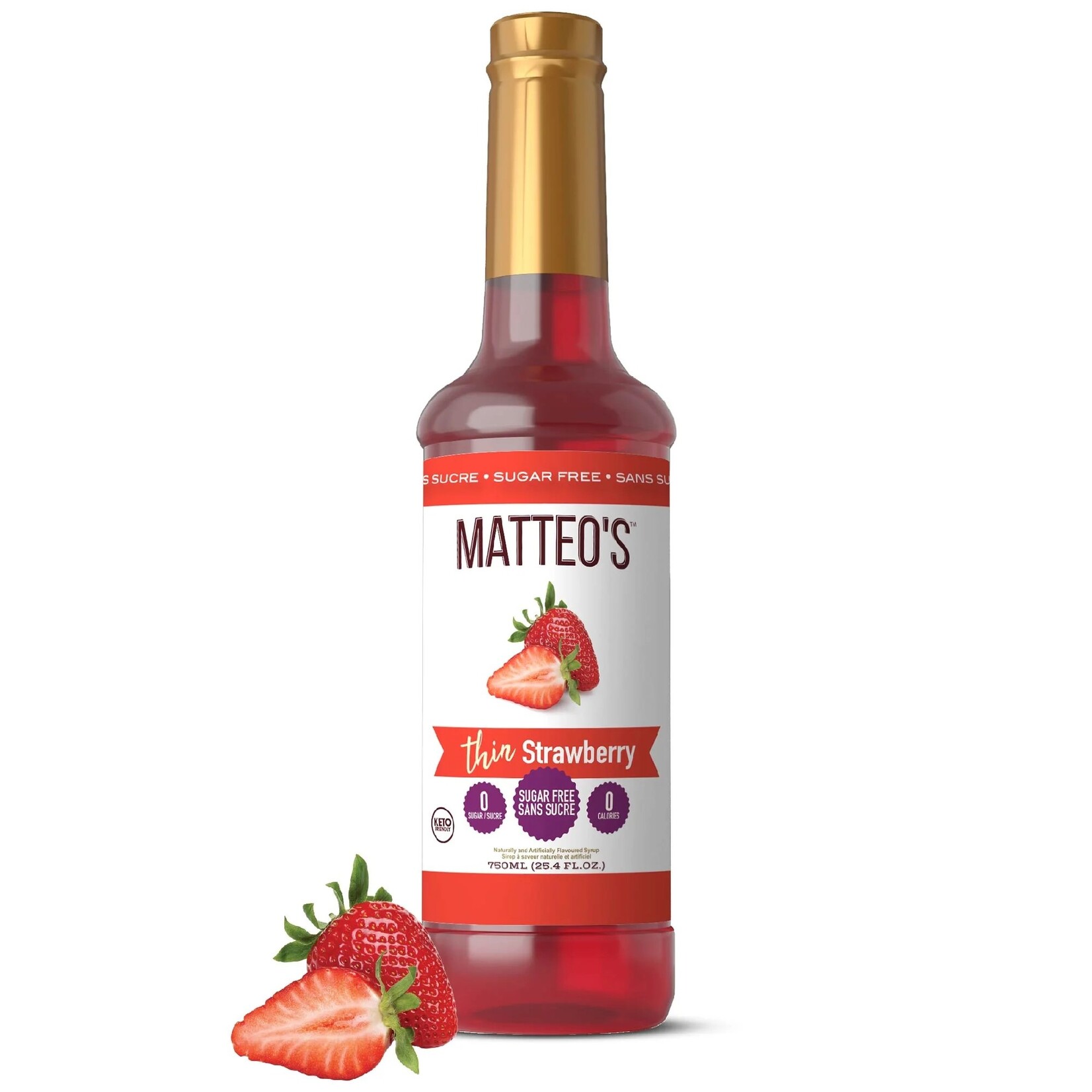 MATTEO'S Sirop à la fraise 750ml