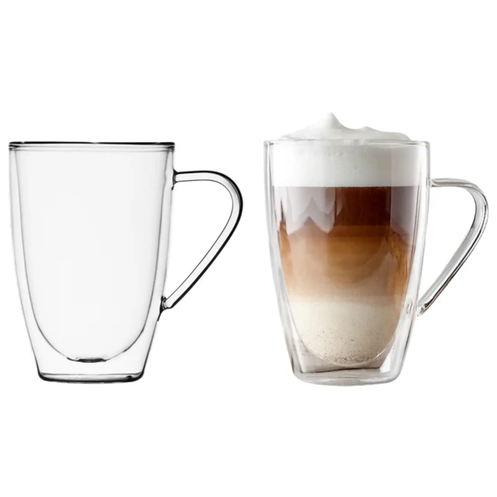 BARISTA+ Tasses (2) Double Parois Latté, 435ml