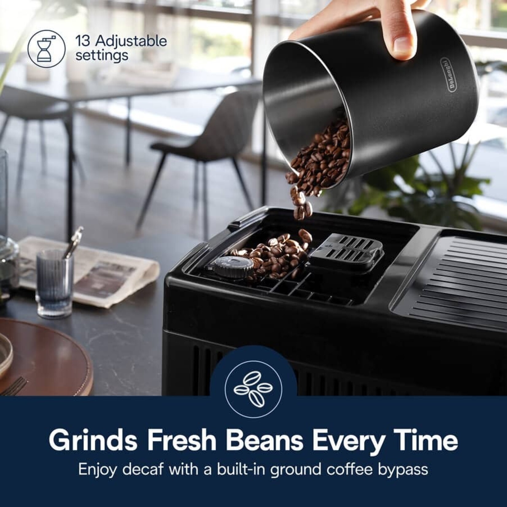DELONGHI Espresso automatique Dinamica Plus Argent