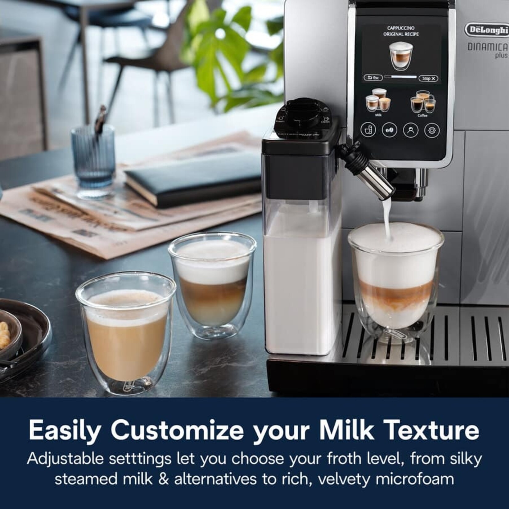 DELONGHI Espresso automatique Dinamica Plus Argent