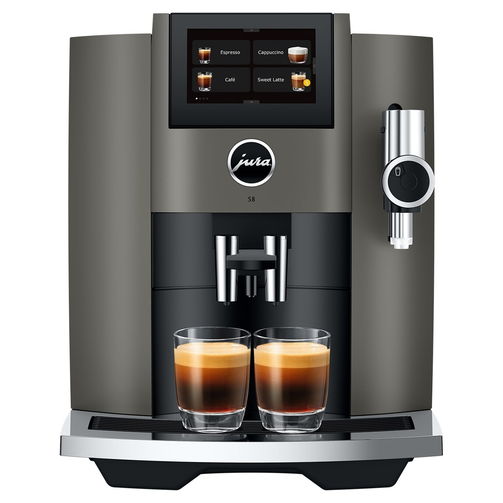 JURA Espresso auto S8 Dark Inox (disponible en commande spéciale)